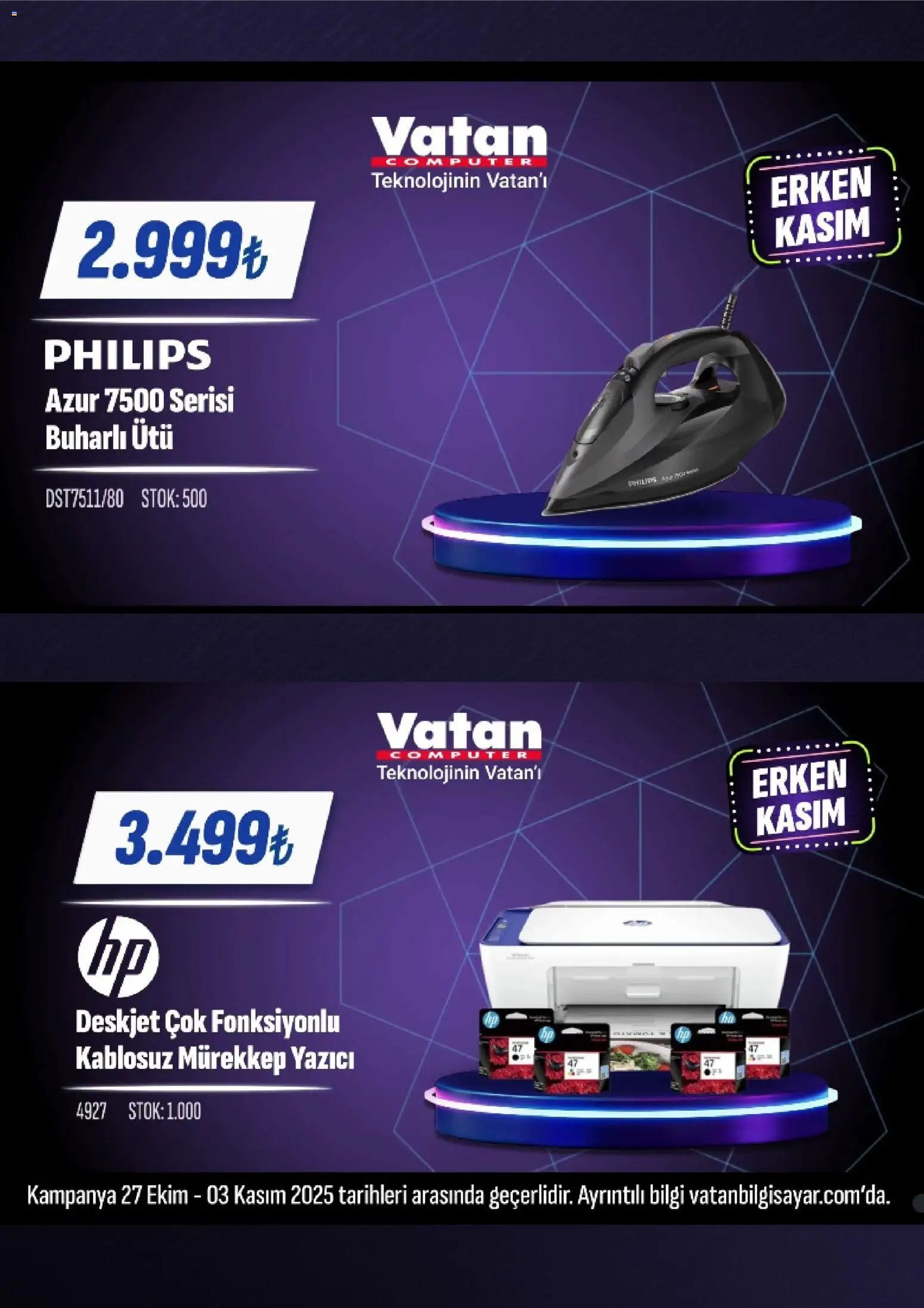 Vatan Bilgisayar tarihli katalog 27 1010 2025 İndirim
