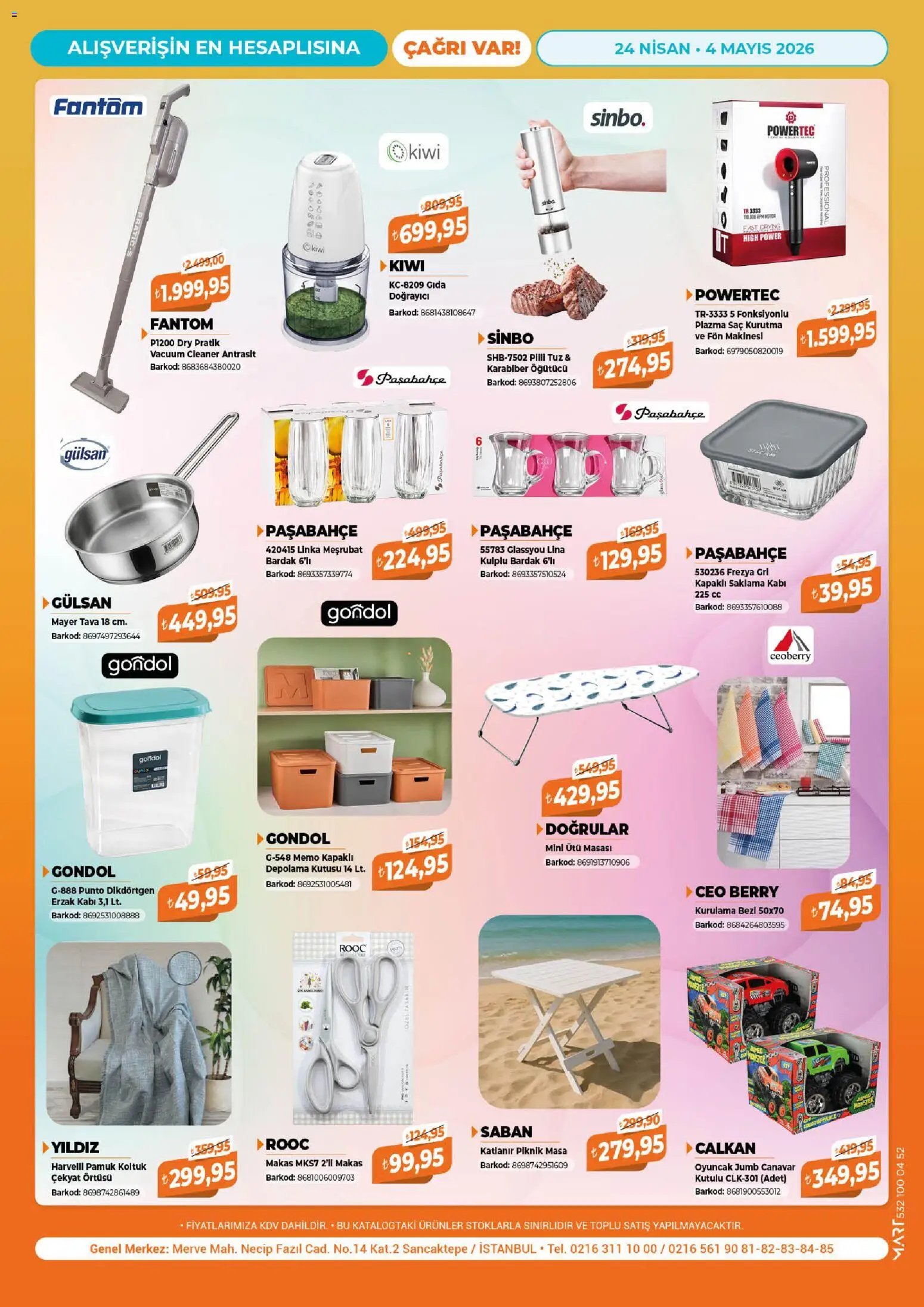 Çağrı Market tarihli katalog 24 0404 2026 Çağrı Market Katalog