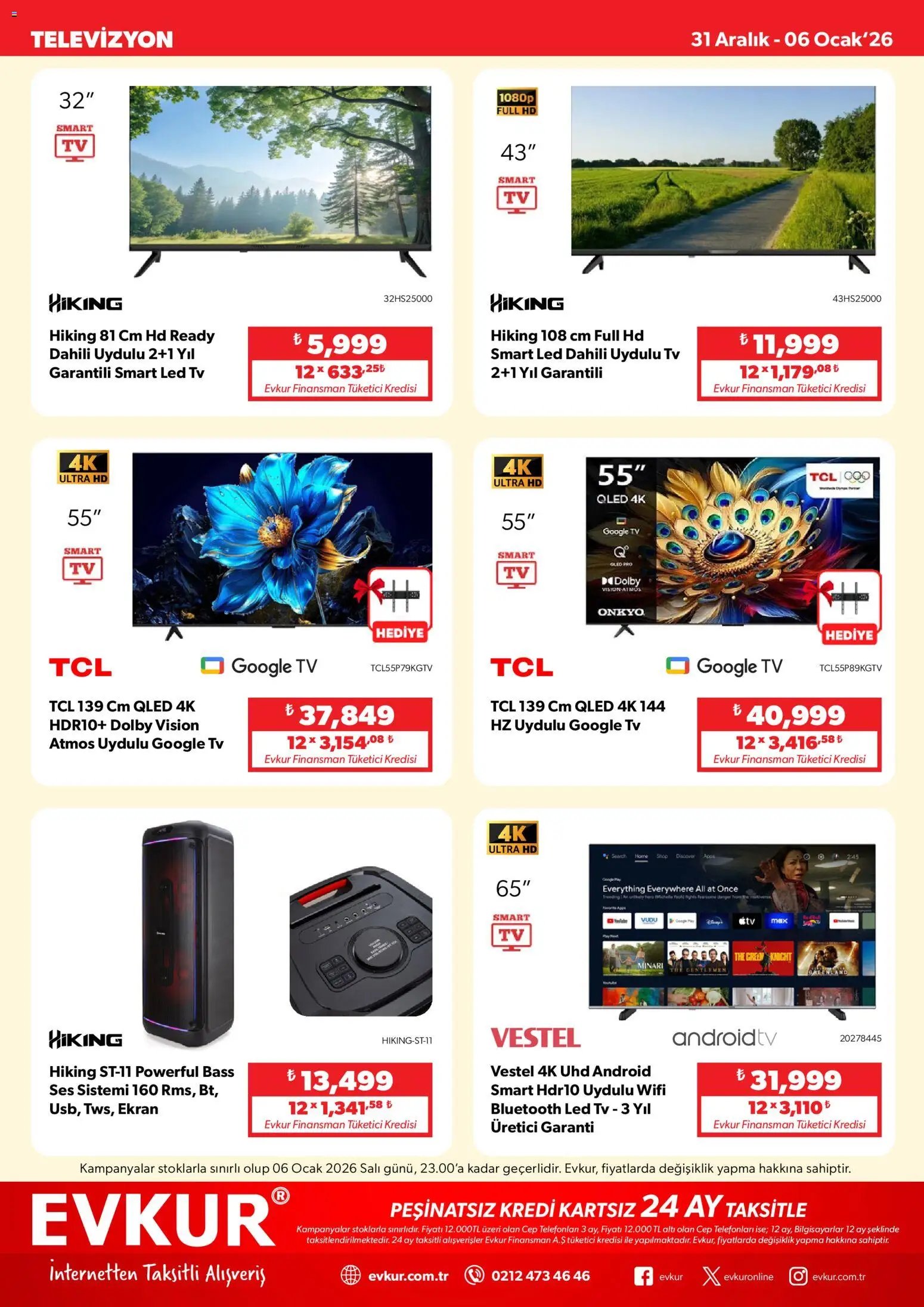 Evkur tarihli katalog 31 1212 2025 Katalog