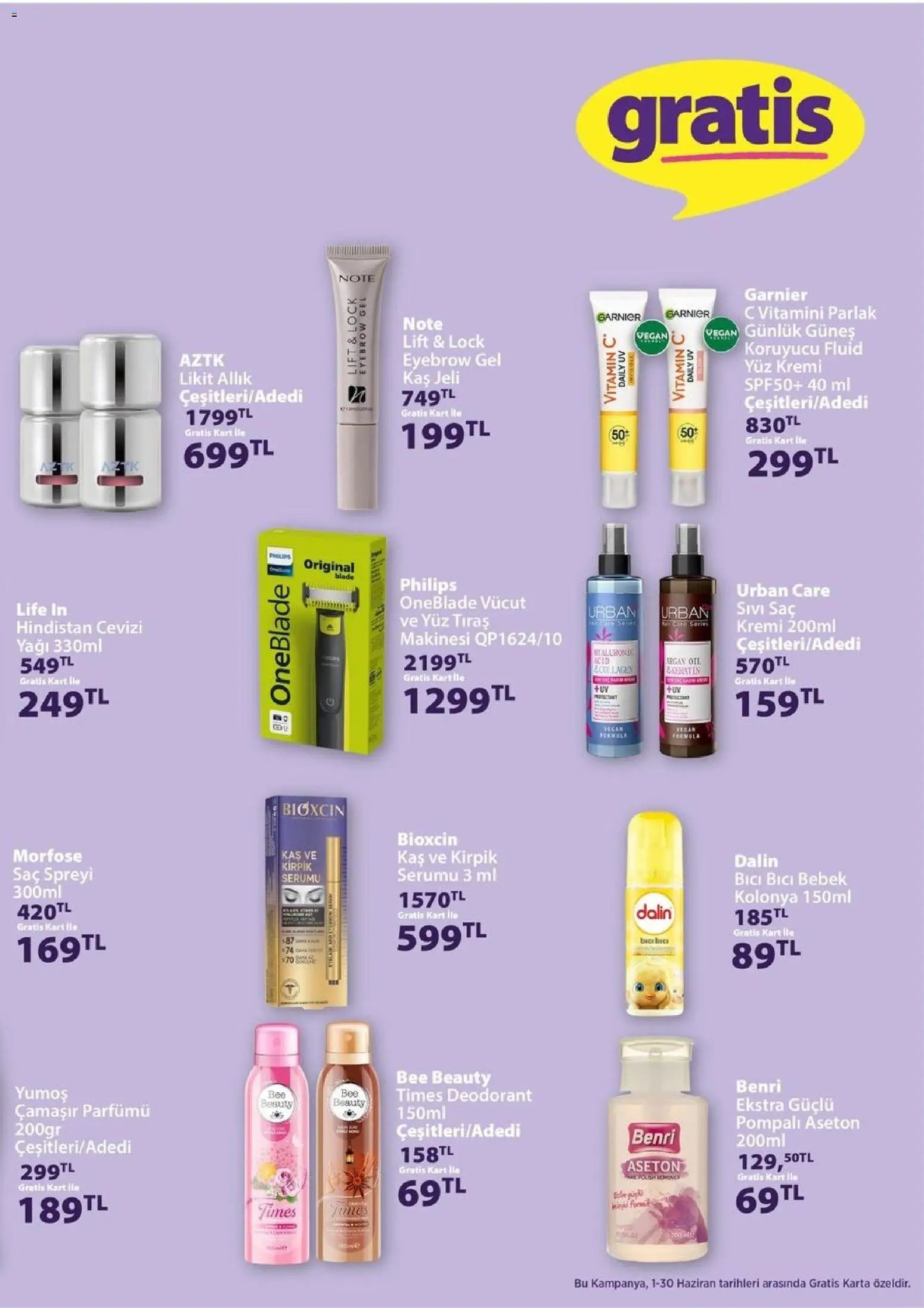 Gratis tarihli katalog 01 0606 2026 Gratis Katalog