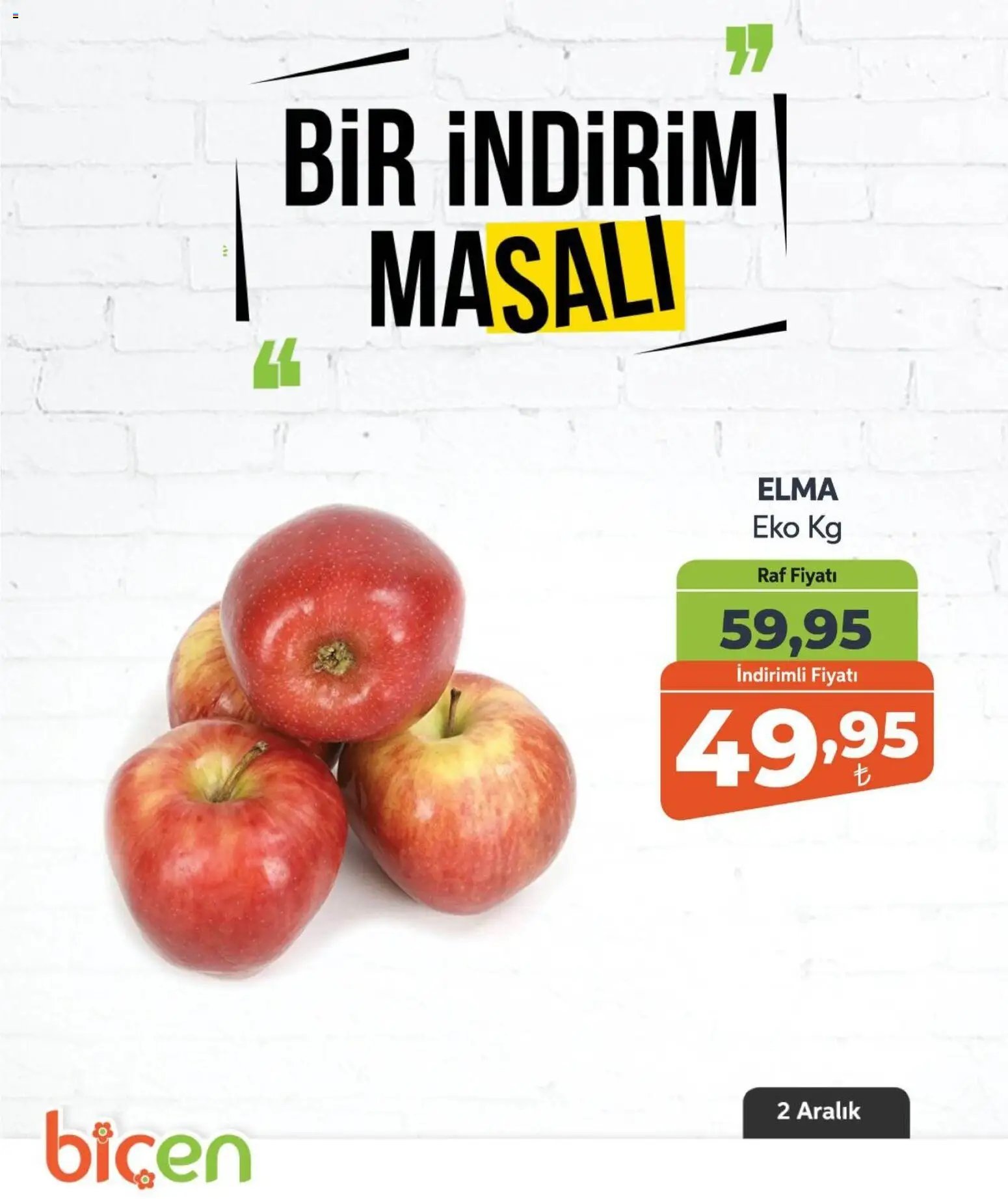 Biçen Market tarihli katalog 02 1212 2025 Bir İndirim MaSalı - meyve