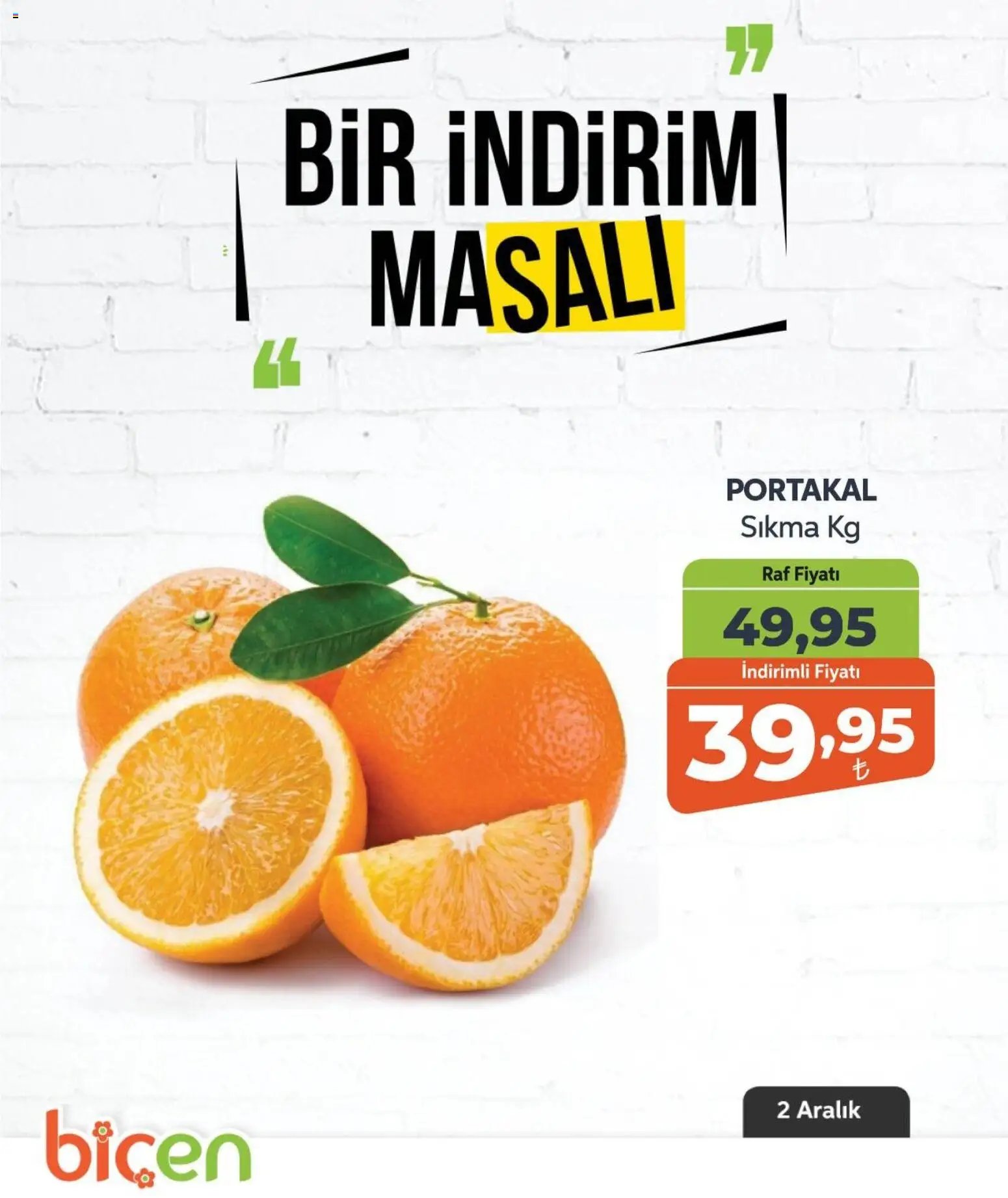 Biçen Market tarihli katalog 02 1212 2025 Bir İndirim MaSalı - meyve