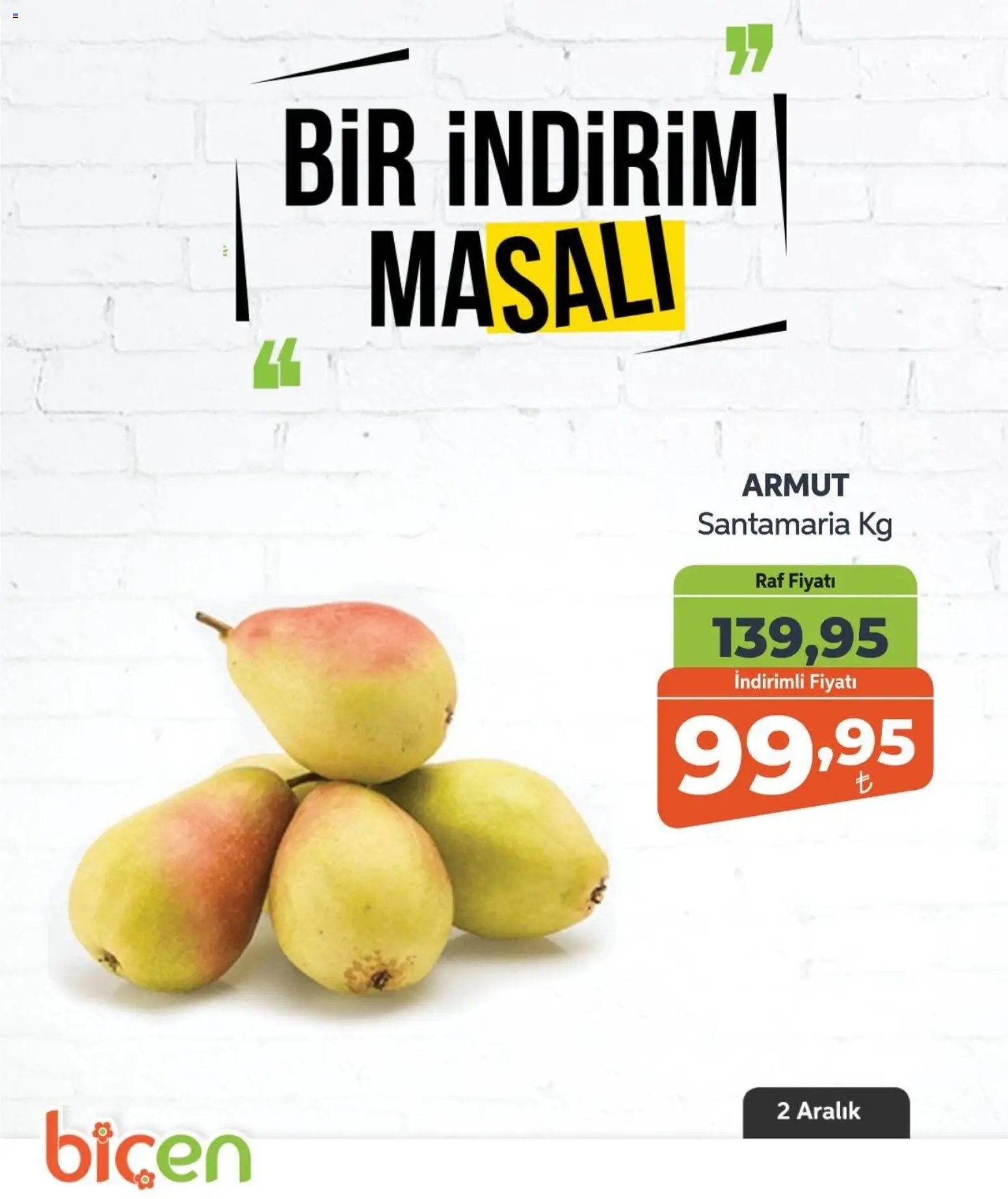 Biçen Market tarihli katalog 02 1212 2025 Bir İndirim MaSalı - meyve