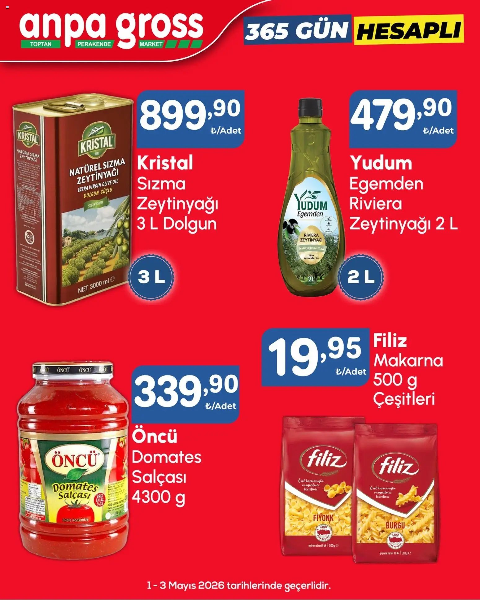 Anpa Gross tarihli katalog 01 0505 2026 Anpa Gross Katalog Cuma-Pazar