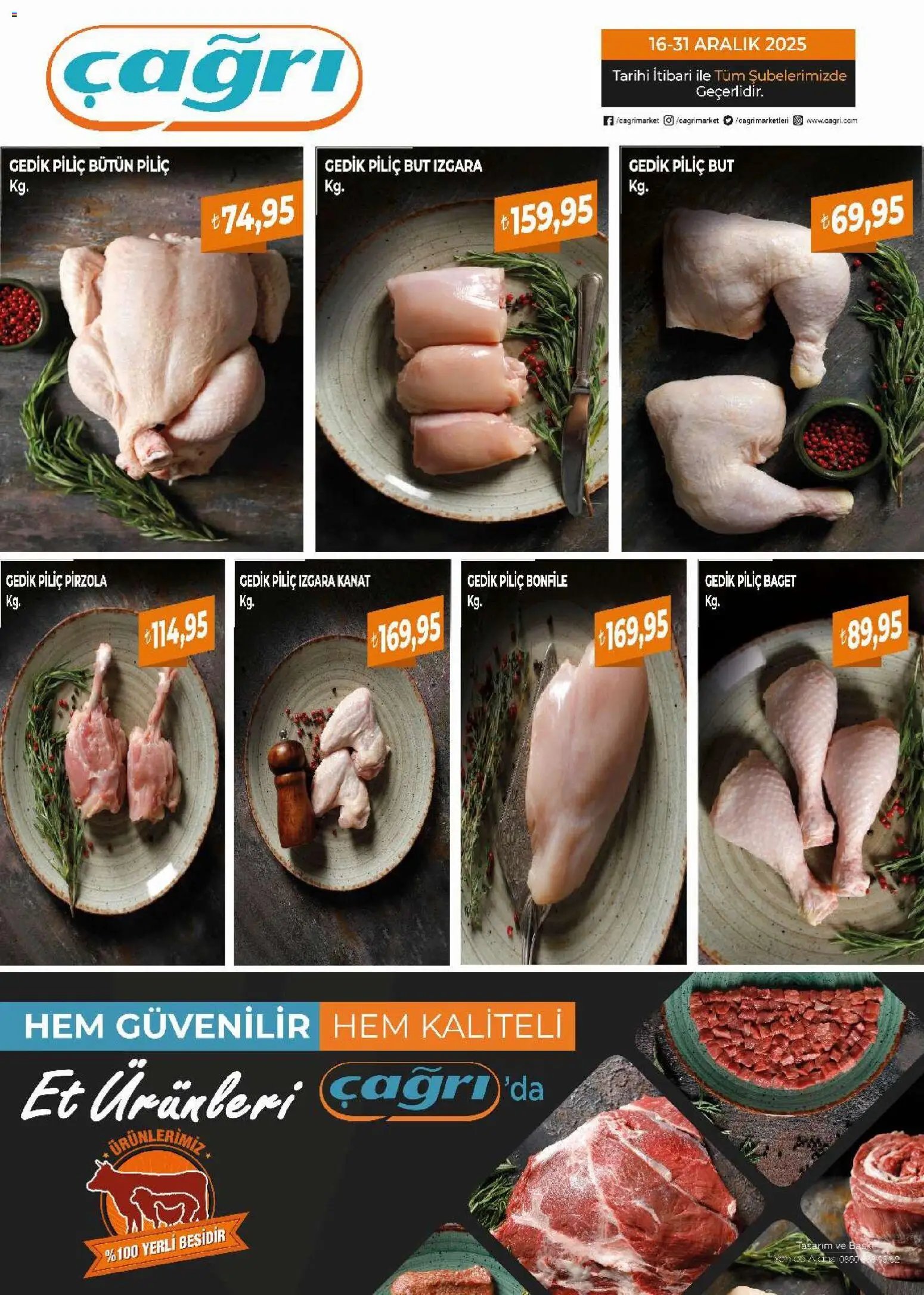Çağrı Market tarihli katalog 16 1212 2025 Piliç