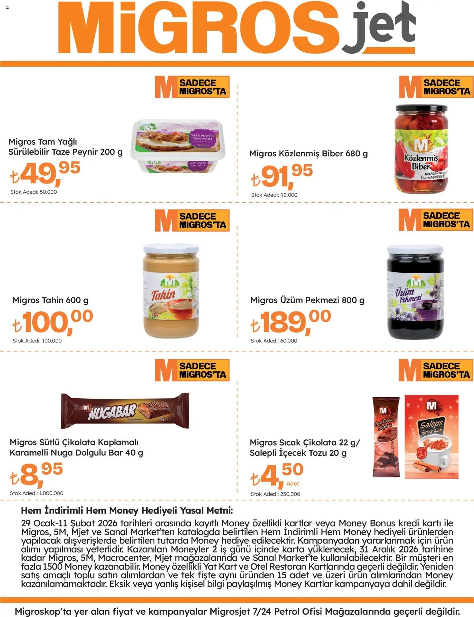 Migros tarihli katalog 29 0101 2026 Migros Jet Dijital