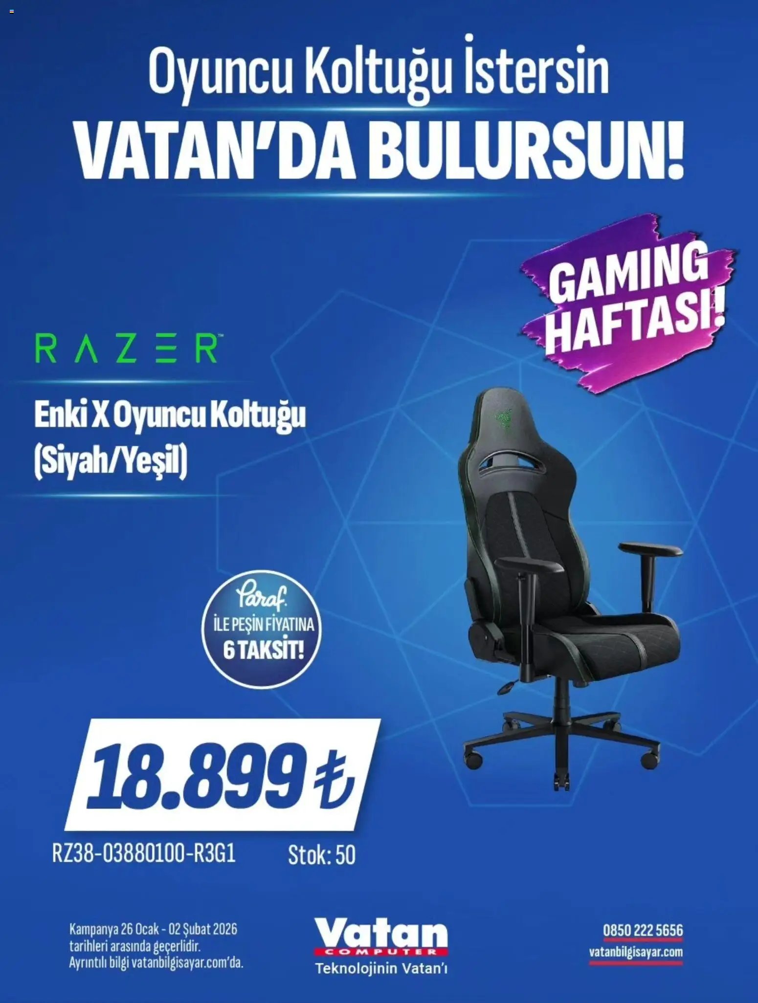 Vatan Bilgisayar tarihli katalog 26 0101 2026 İndirim