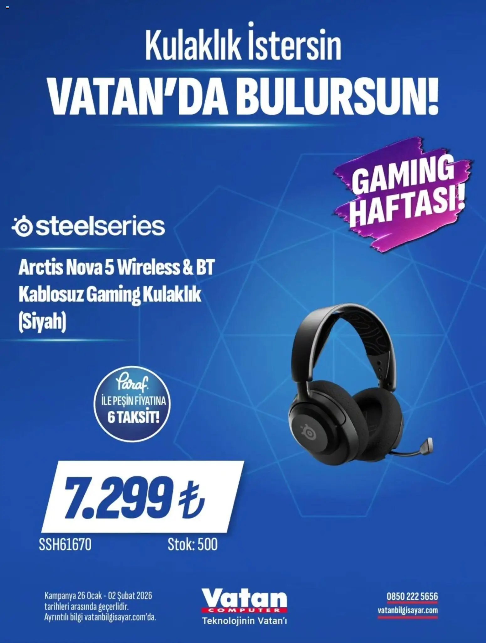 Vatan Bilgisayar tarihli katalog 26 0101 2026 İndirim