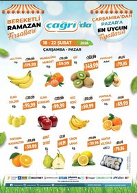 Çağrı Market tarihli katalog 18 0202 2026 Manav Katalog