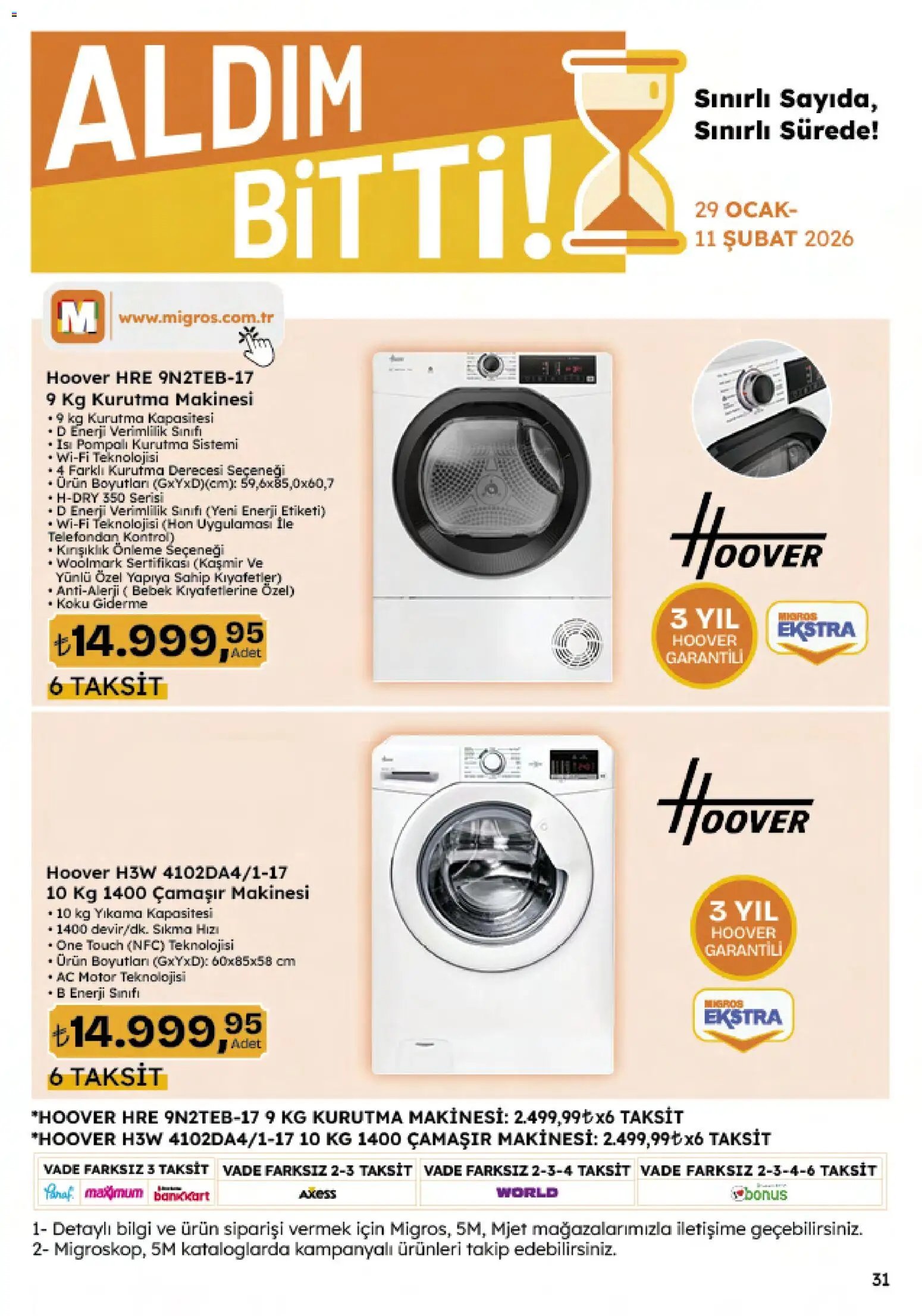 Migros tarihli katalog 29 0101 2026 5M Migroskop Dijital
