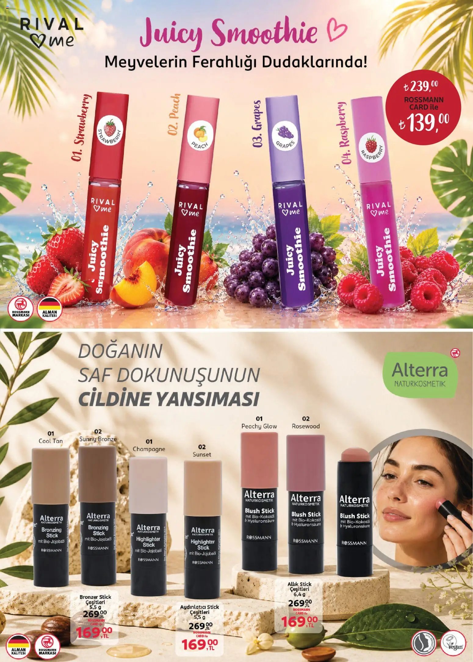 Rossmann tarihli katalog 01 0606 2026 Rossmann Haziran Güzellik Kataloğu