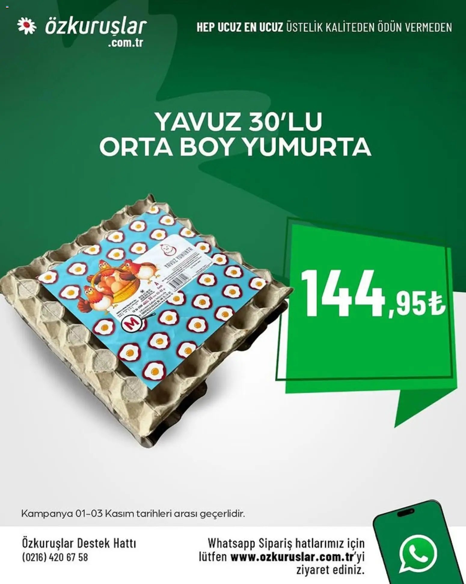 Özkuruşlar tarihli katalog 01 1111 2025 İndirim