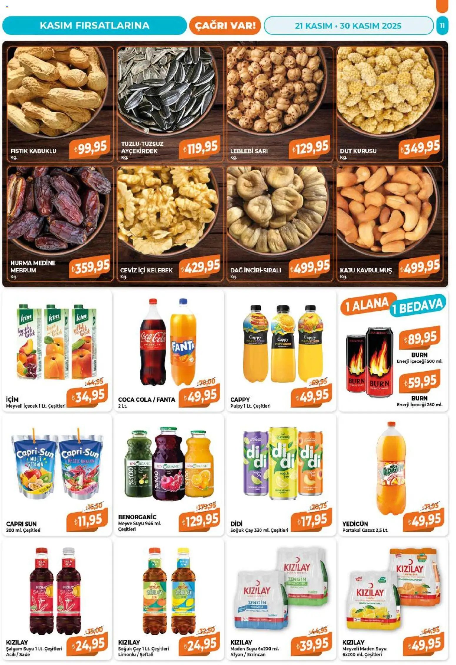 Çağrı Market tarihli katalog 21 1111 2025 Black Friday