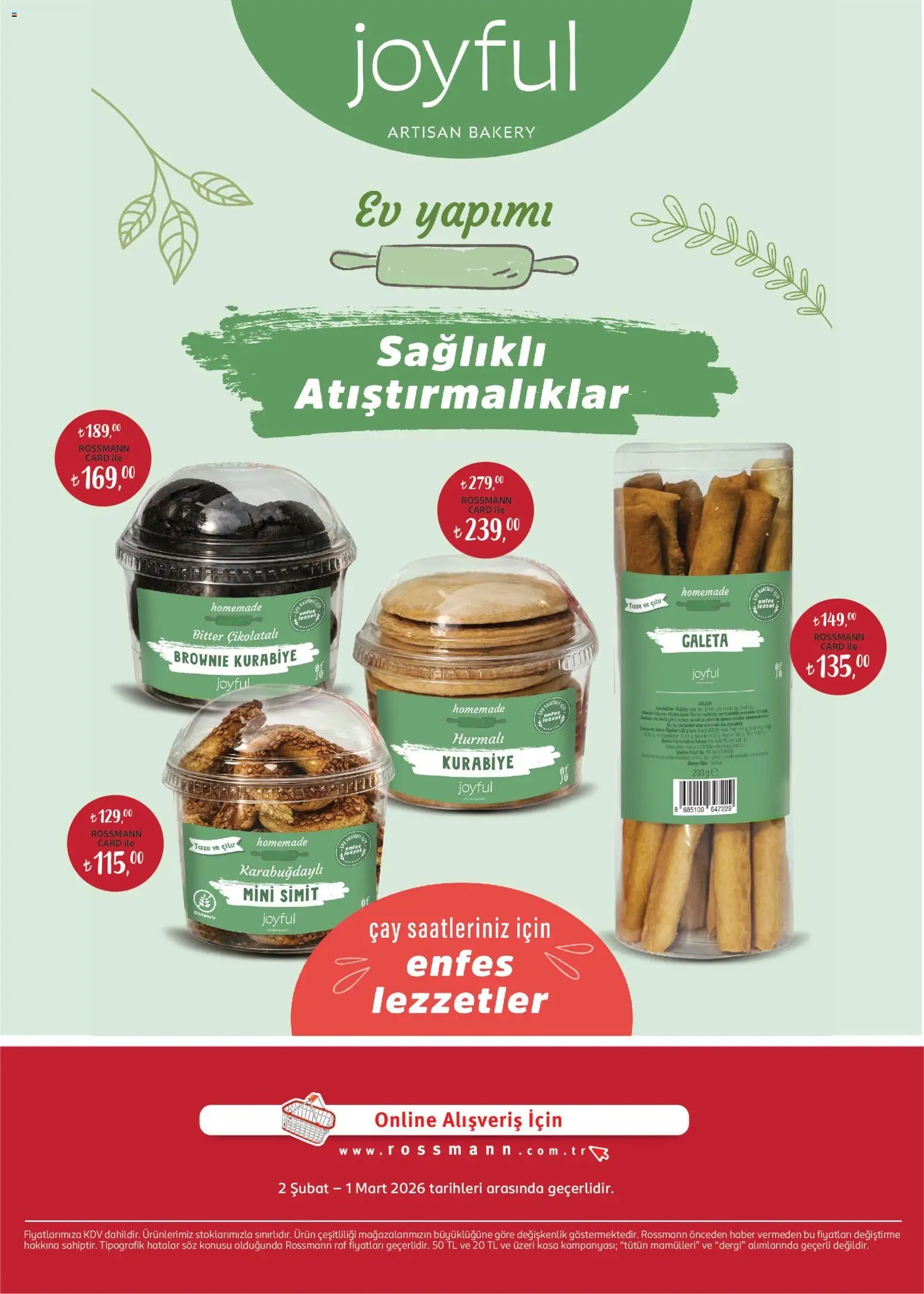 Rossmann tarihli katalog 02 0202 2026 Şubat Ev & Yaşam Kataloğuv