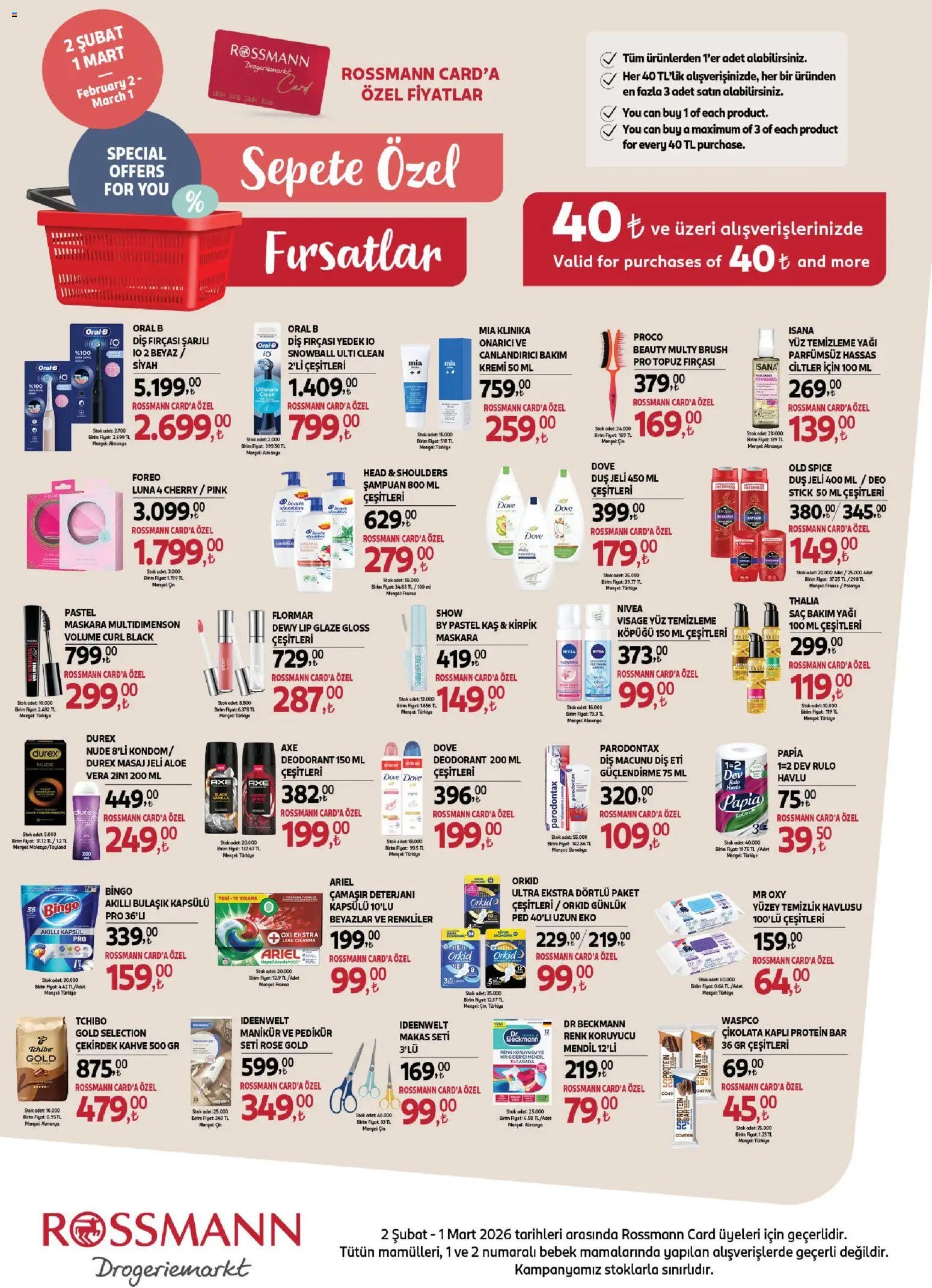 Rossmann tarihli katalog 02 0202 2026 Şubat Ev & Yaşam Kataloğuv