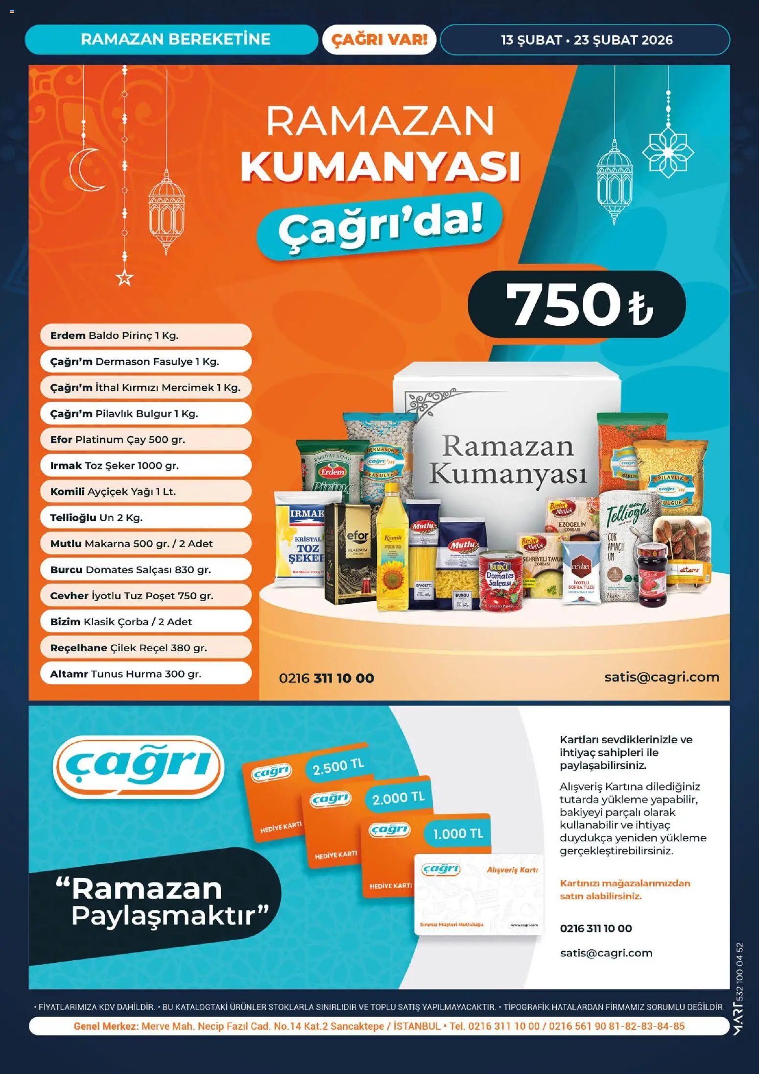 Çağrı Market tarihli katalog 13 0202 2026 Katalog