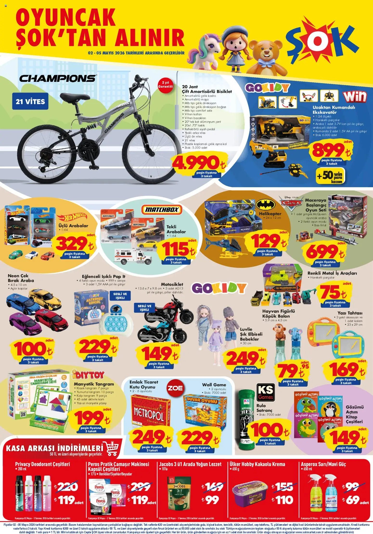 Şok Market tarihli katalog 02 0505 2026 Şok Market - Hafta sonu fırsatları