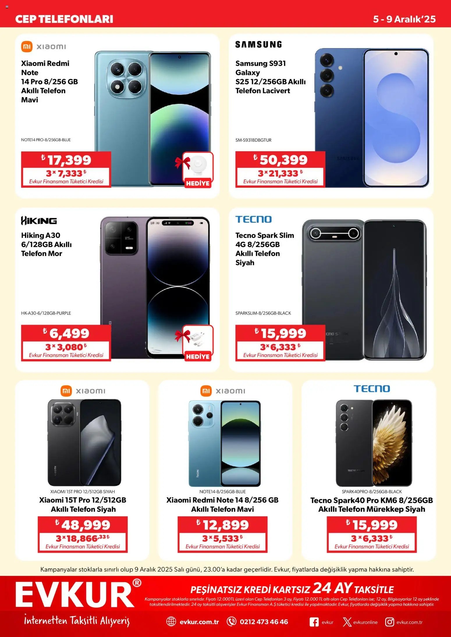 Evkur tarihli katalog 05 1212 2025 Muhteşem Fırsatlar