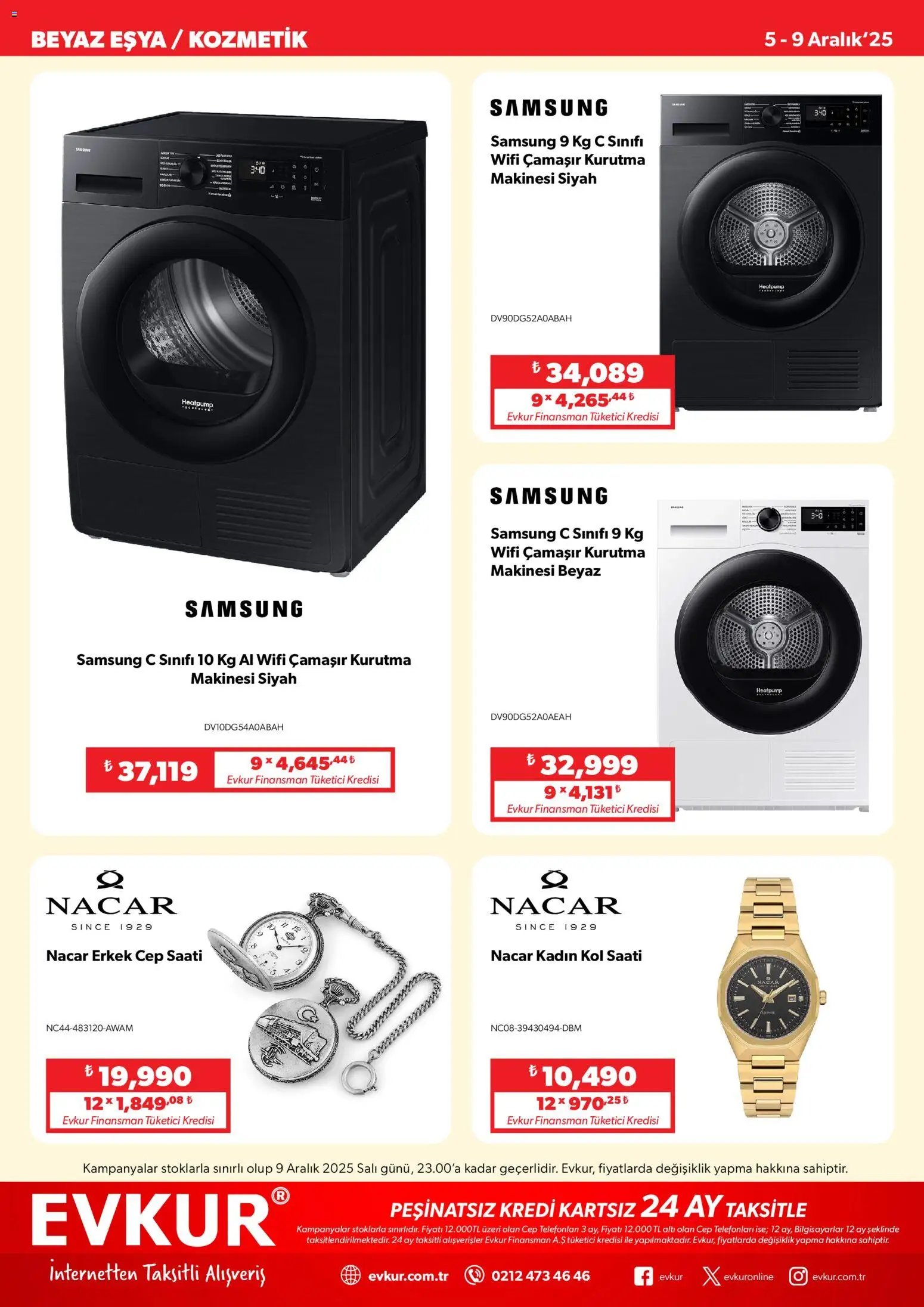 Evkur tarihli katalog 05 1212 2025 Muhteşem Fırsatlar