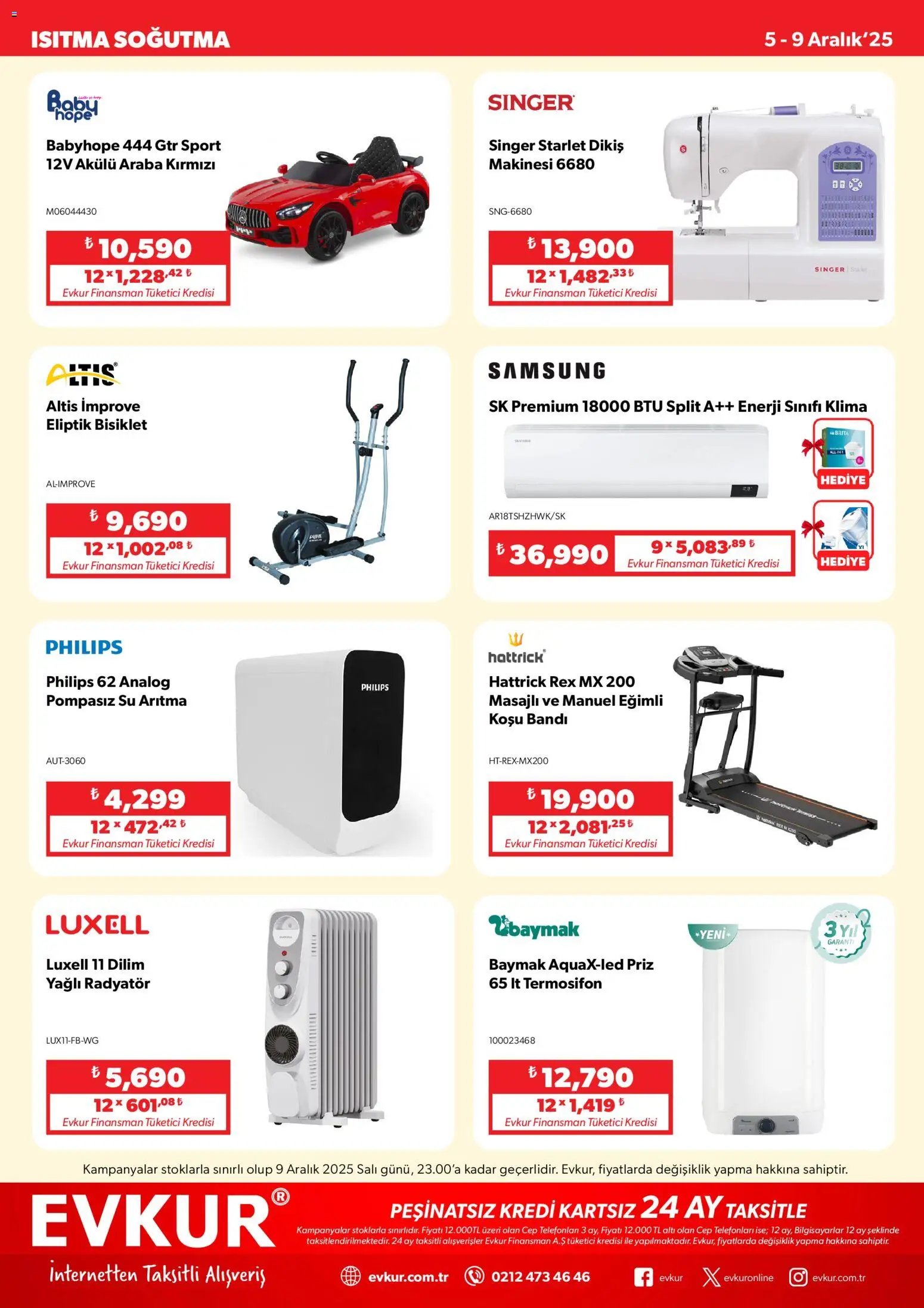 Evkur tarihli katalog 05 1212 2025 Muhteşem Fırsatlar