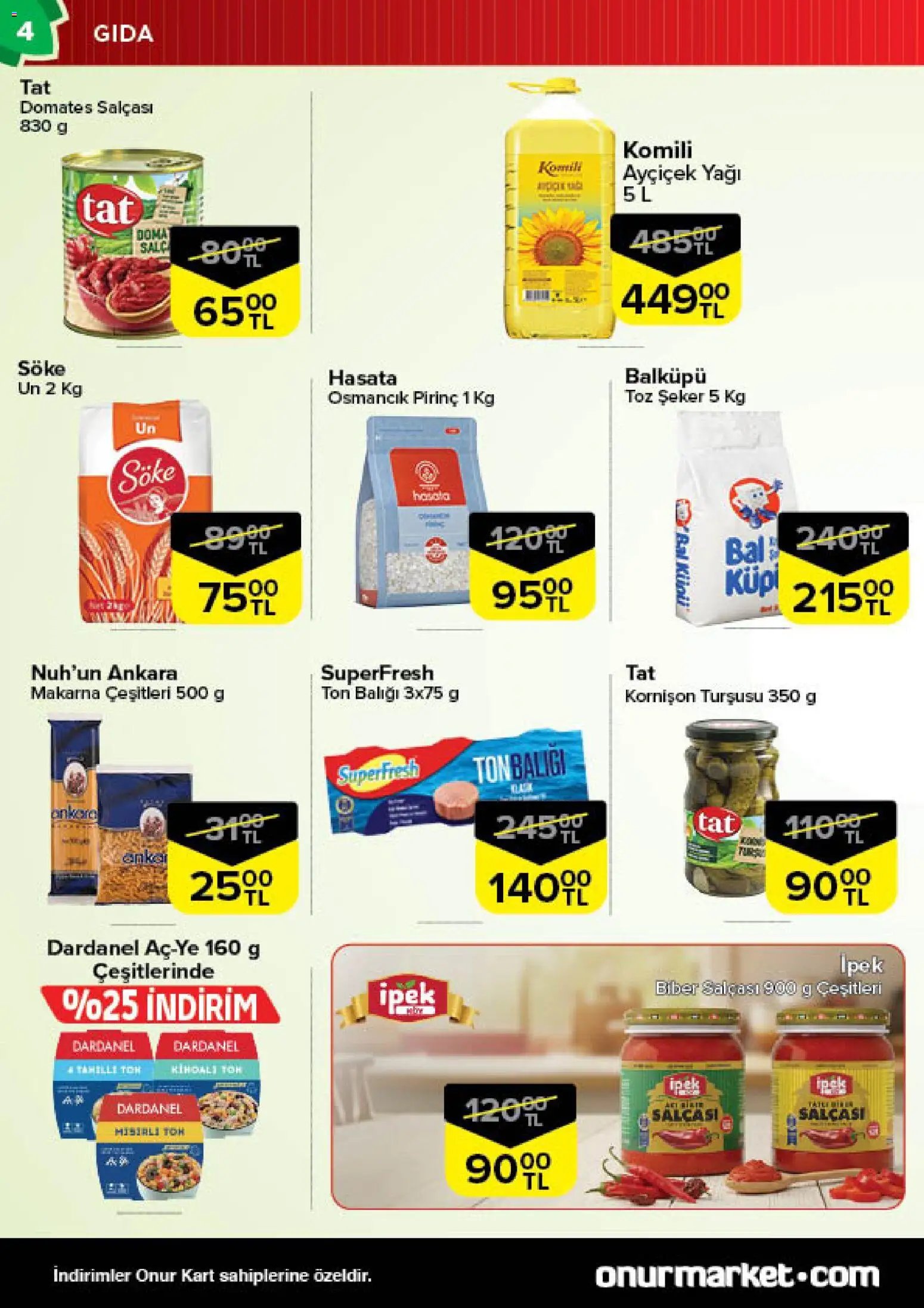 Onur Market tarihli katalog 04 1212 2025 Katalog