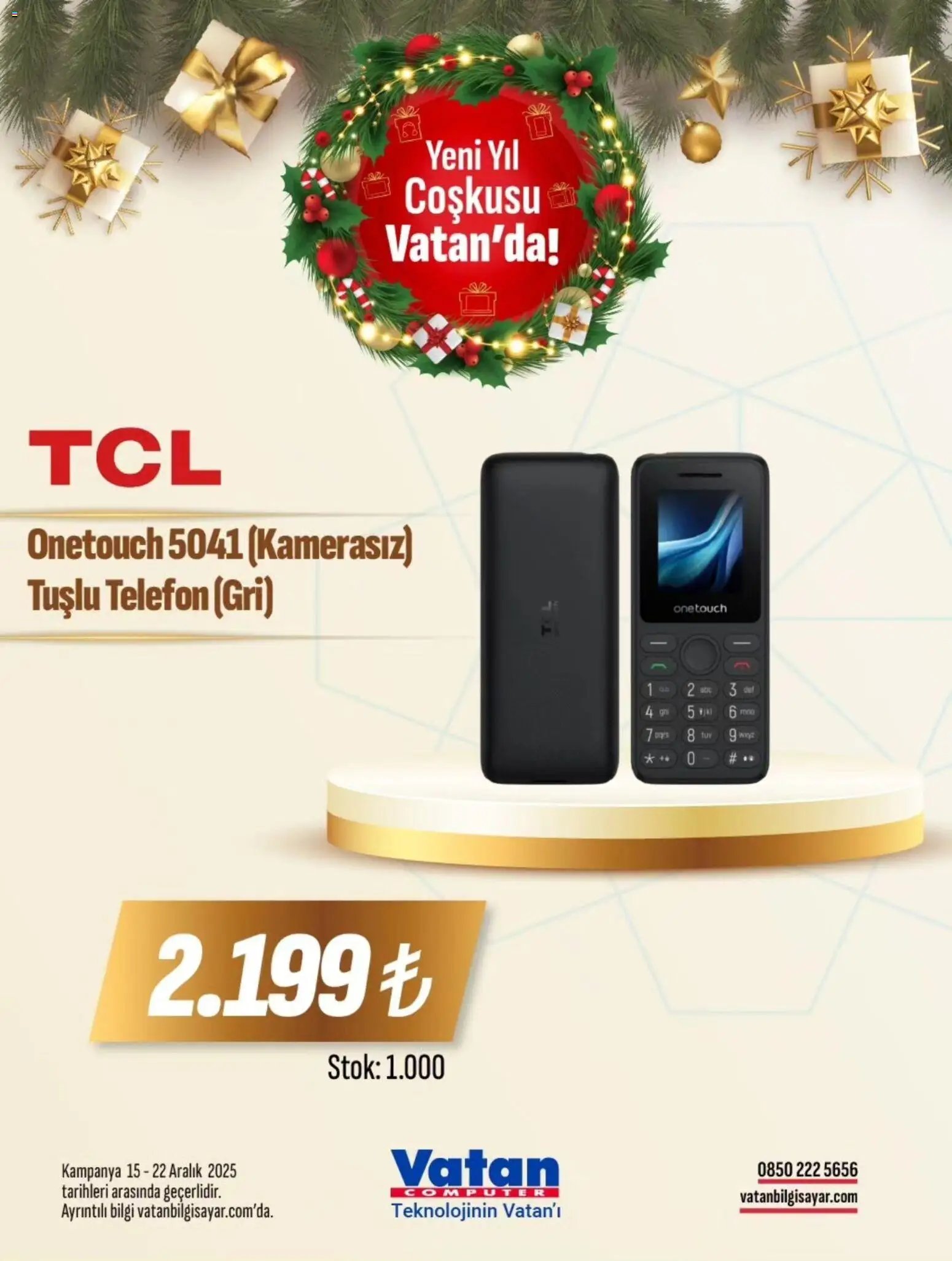 Vatan Bilgisayar tarihli katalog 15 1212 2025 İndirim