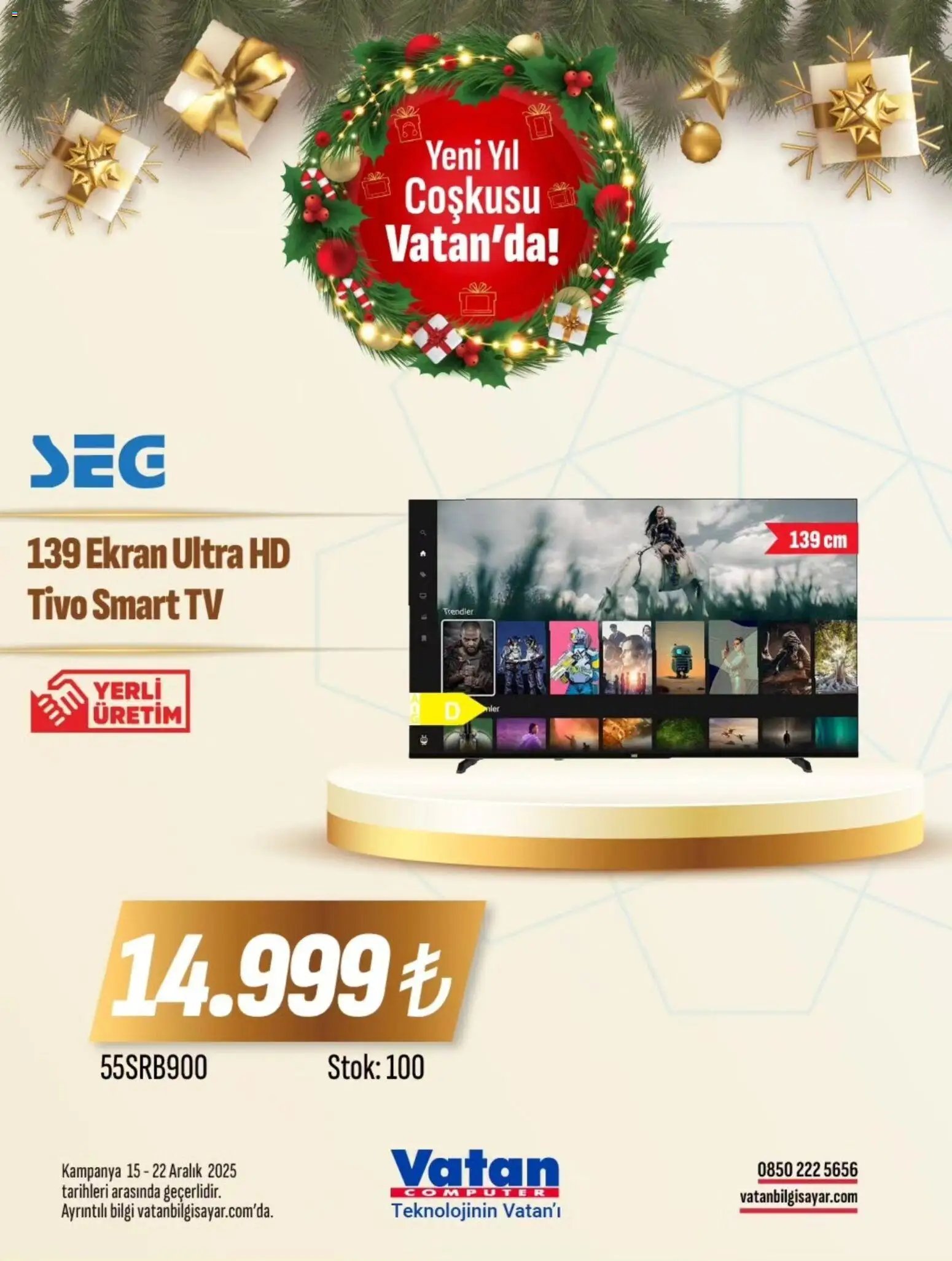 Vatan Bilgisayar tarihli katalog 15 1212 2025 İndirim