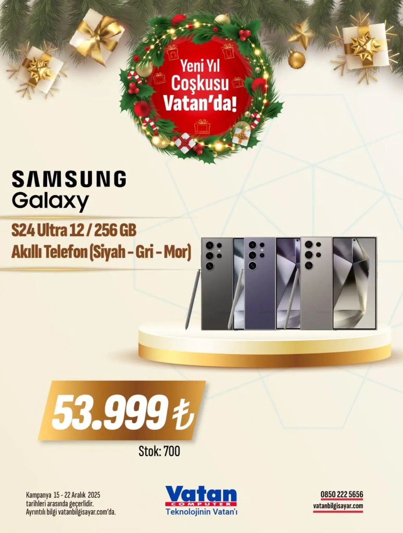 Vatan Bilgisayar tarihli katalog 15 1212 2025 İndirim