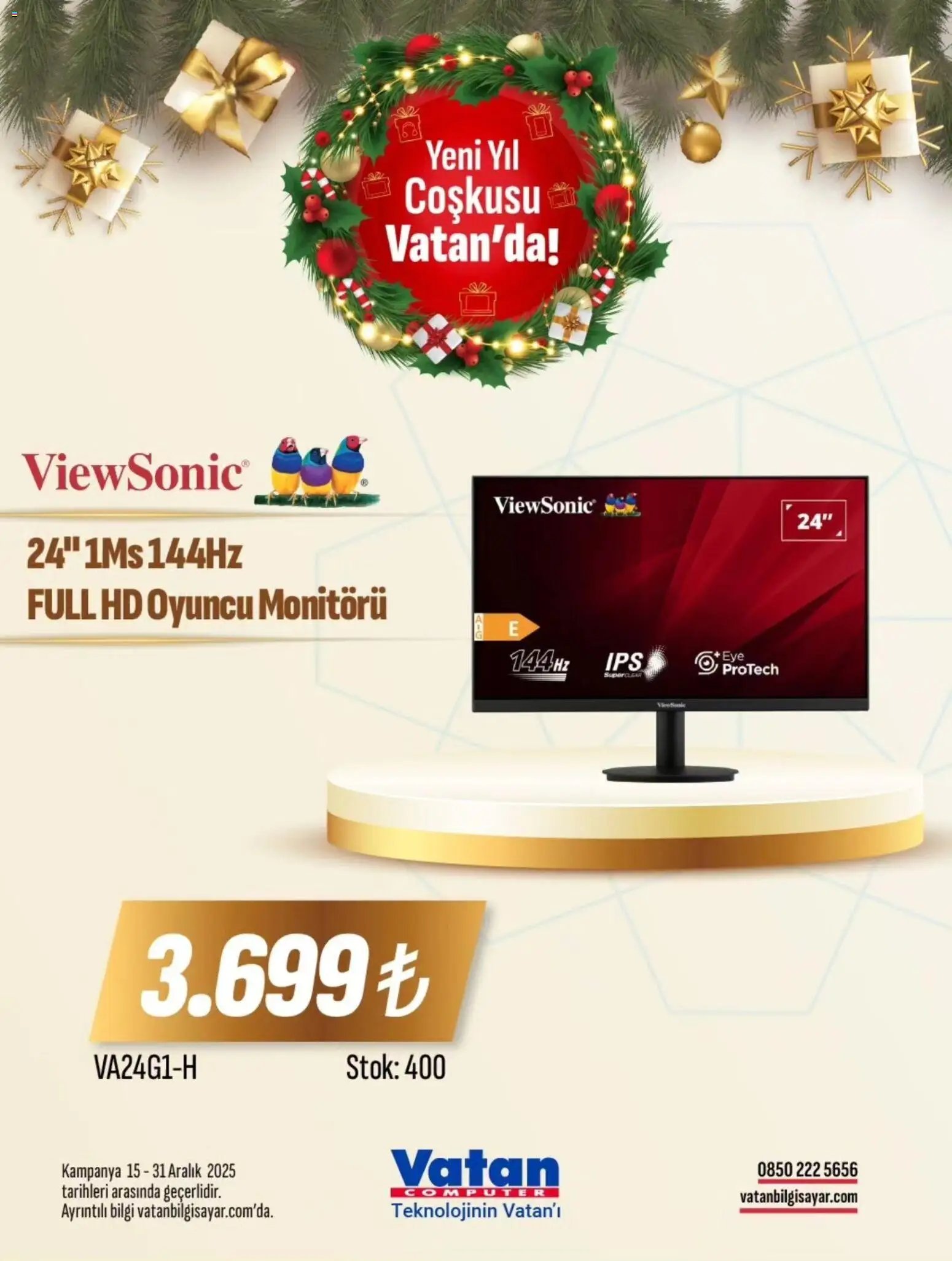 Vatan Bilgisayar tarihli katalog 15 1212 2025 İndirim