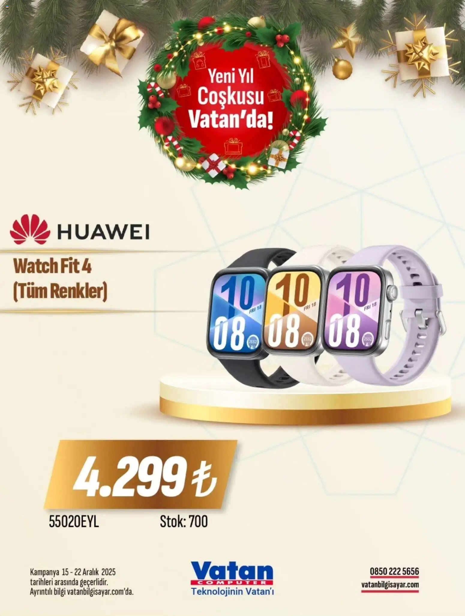 Vatan Bilgisayar tarihli katalog 15 1212 2025 İndirim