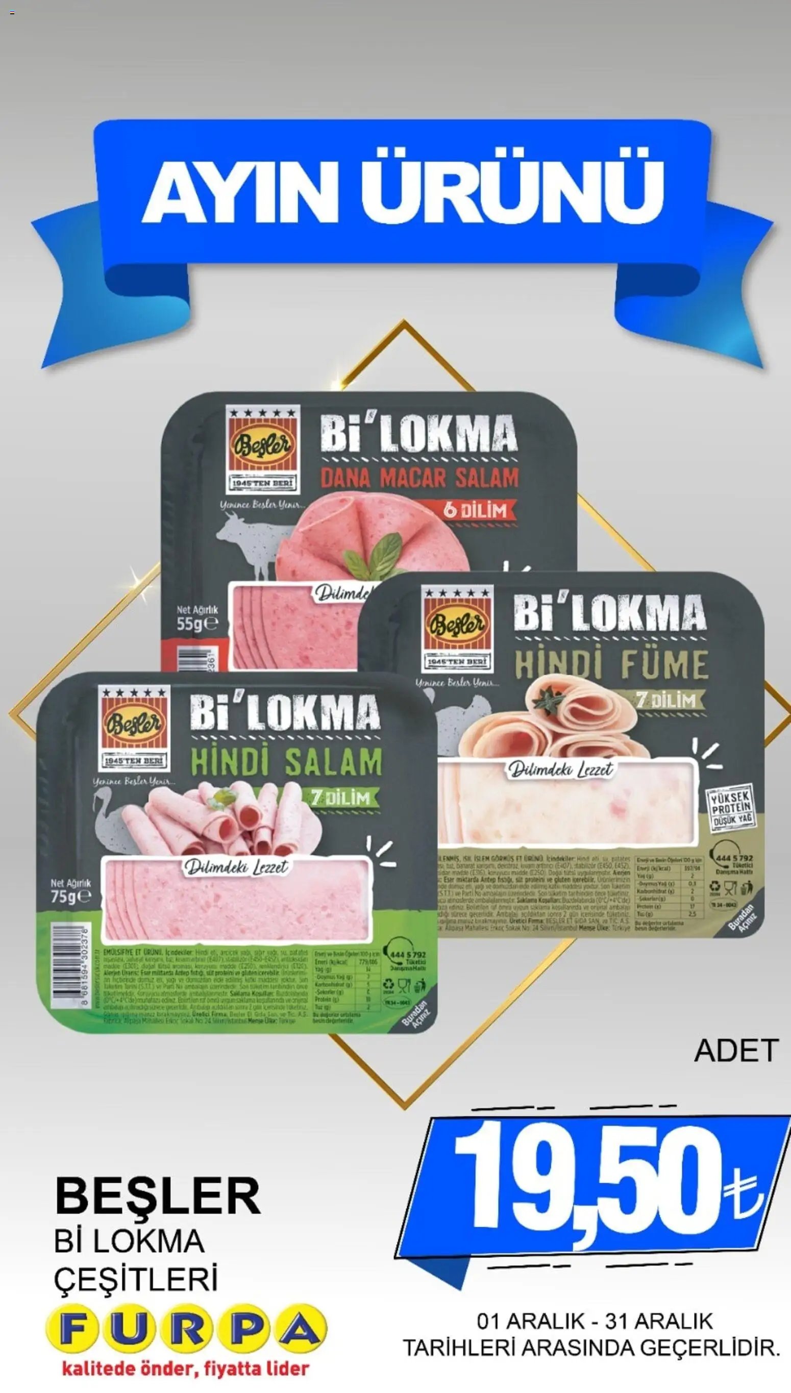 Furpa tarihli katalog 01 1212 2025 Ayın Ürünleri