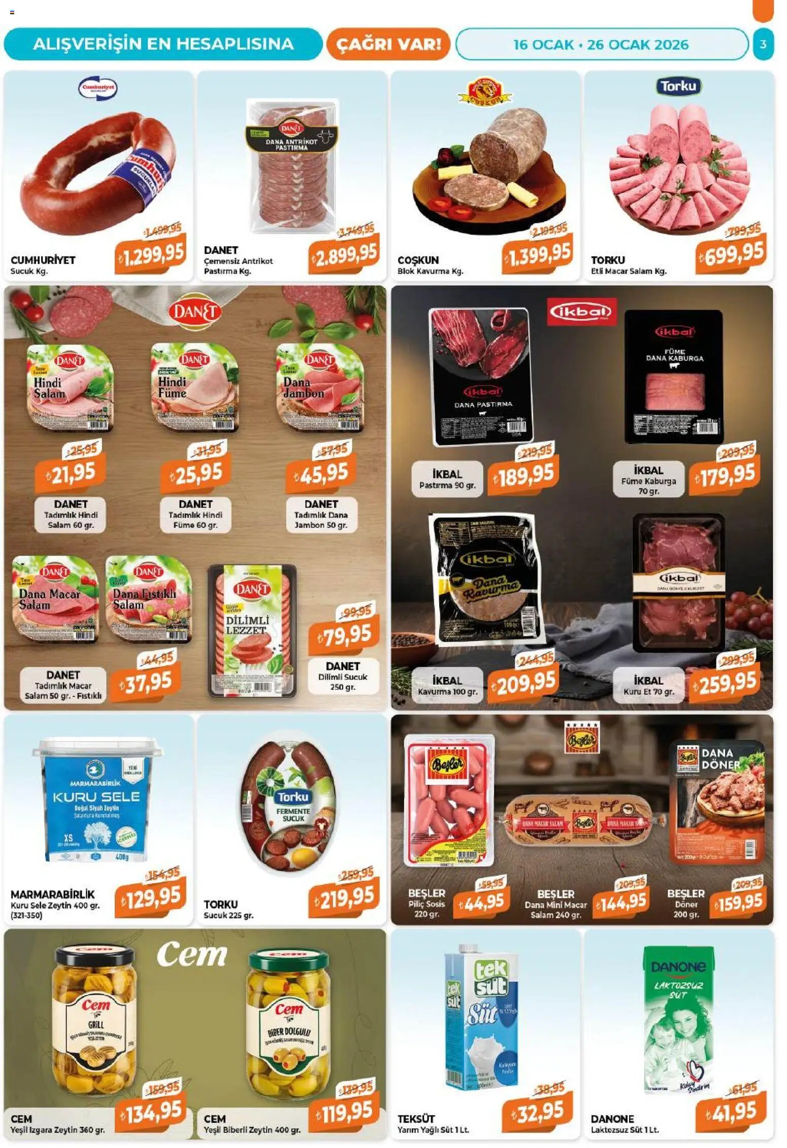 Çağrı Market tarihli katalog 16 0101 2026 Katalog