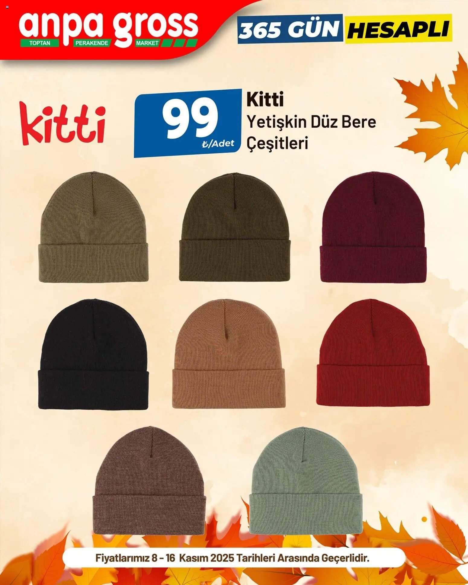 Anpa Gross tarihli katalog 08 1111 2025 İndirim Kitti bere