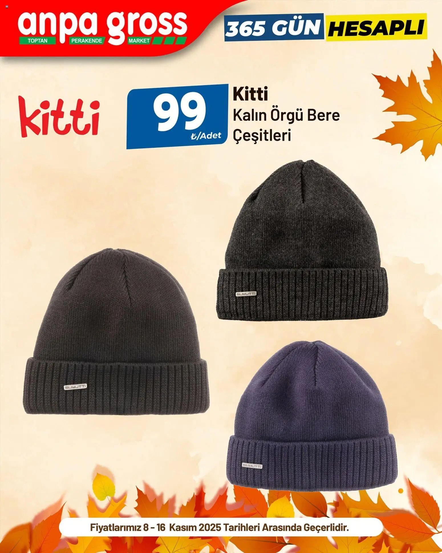 Anpa Gross tarihli katalog 08 1111 2025 İndirim Kitti bere