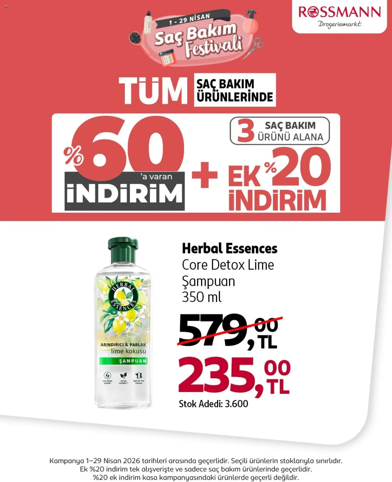 Rossmann tarihli katalog 01 0404 2026 Rossmann İndirim