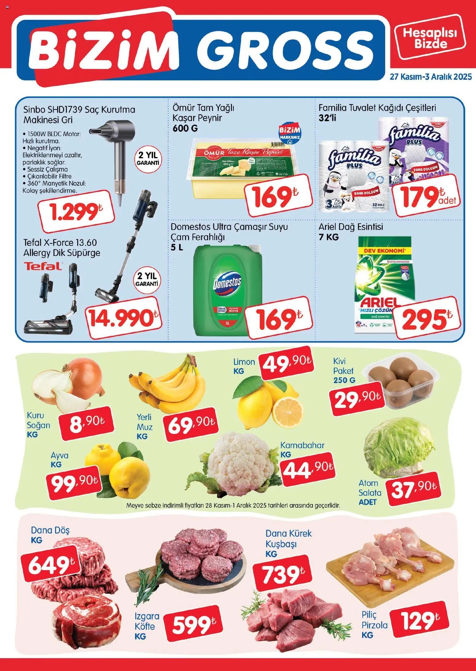 Bizim Toptan tarihli katalog 27 1111 2025 Bizim Gross Fırsat Bülteni