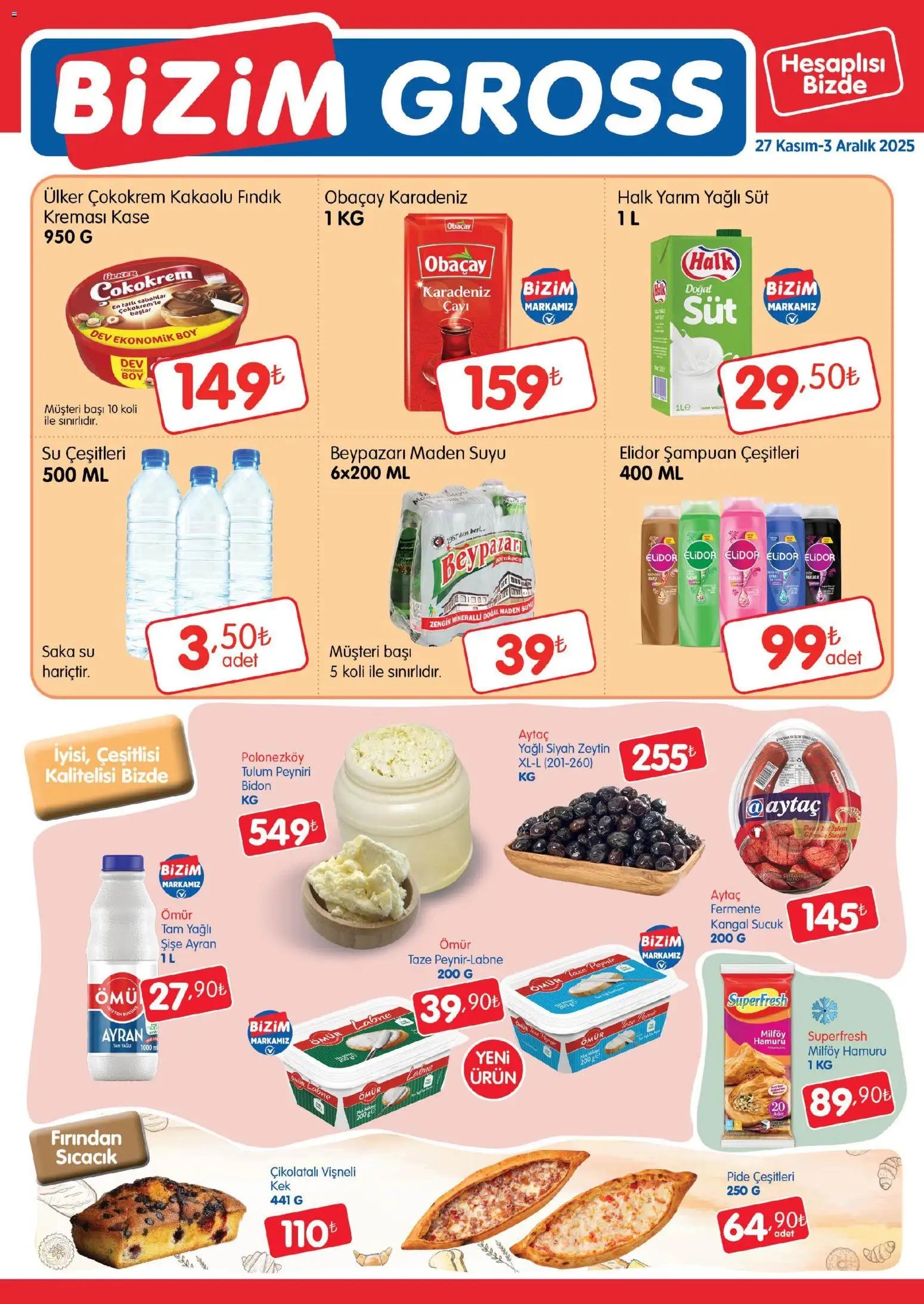 Bizim Toptan tarihli katalog 27 1111 2025 Bizim Gross Fırsat Bülteni