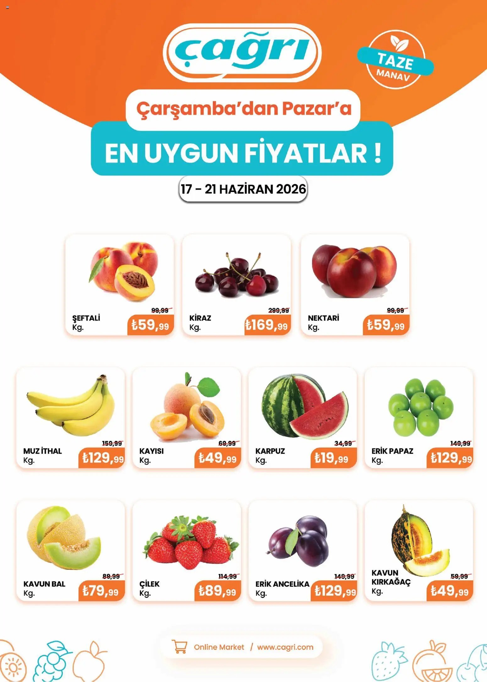 Çağrı Market tarihli katalog 17 0606 2026 Çağrı Market - Manav Katalog
