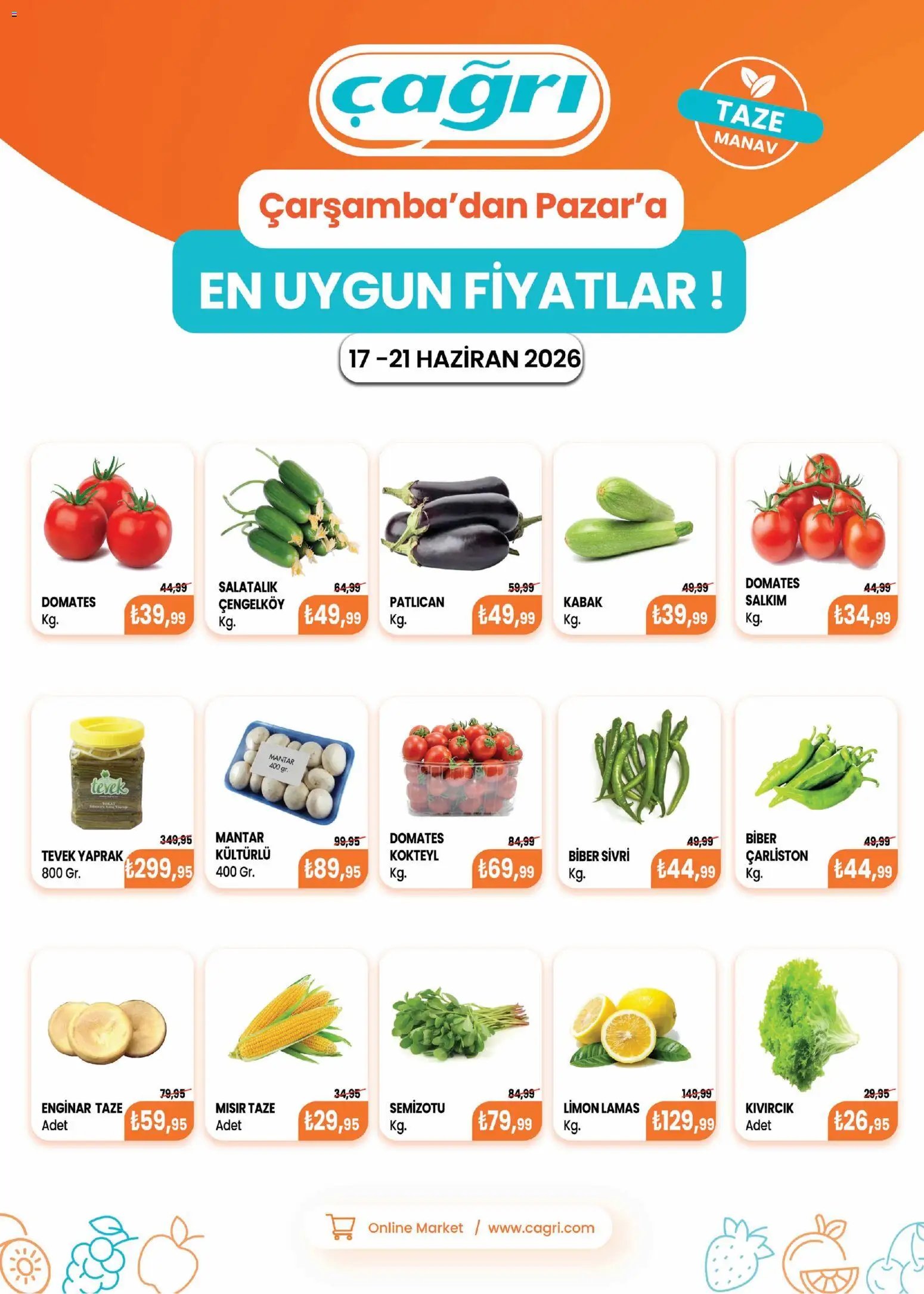Çağrı Market tarihli katalog 17 0606 2026 Çağrı Market - Manav Katalog