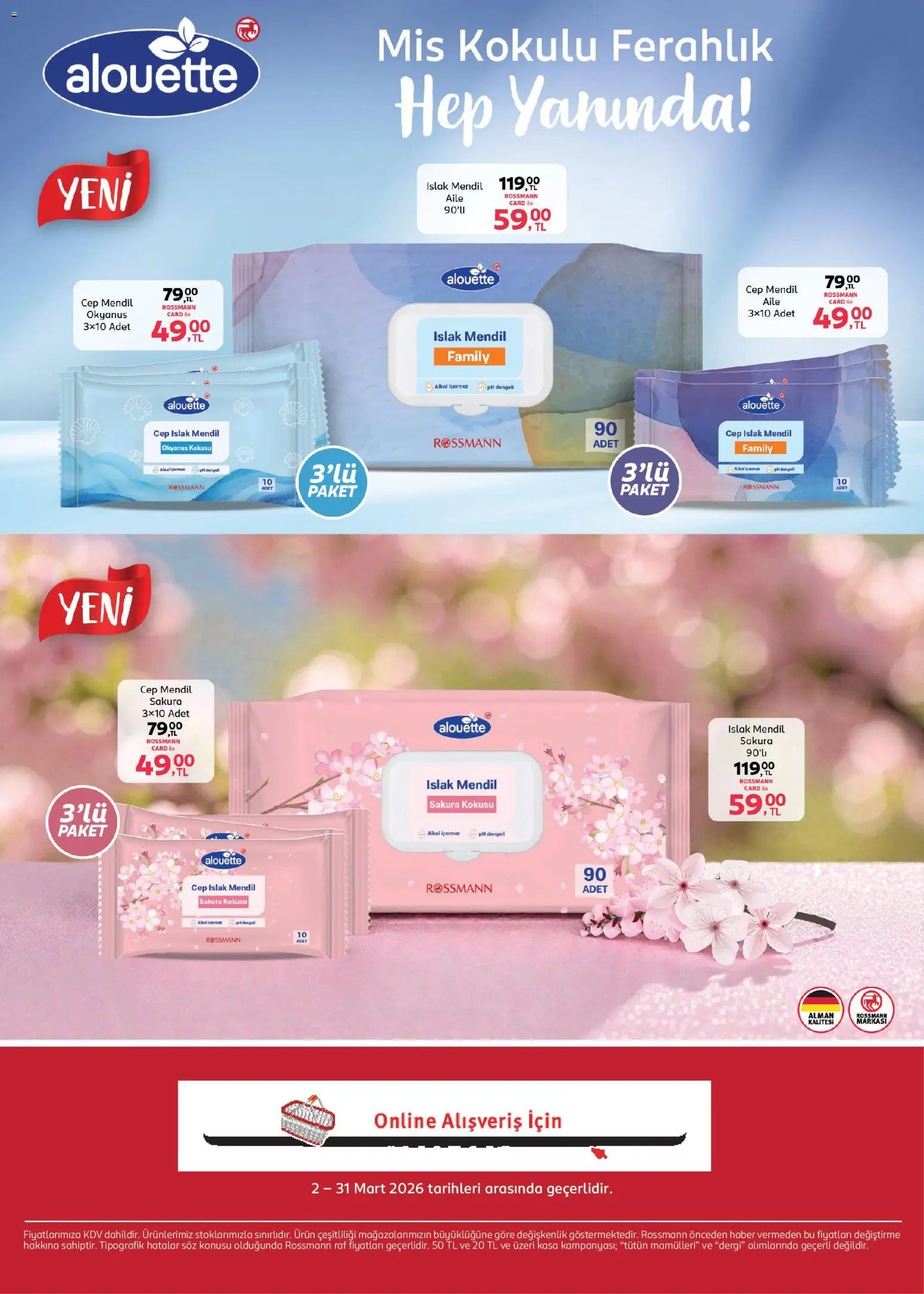 Rossmann tarihli katalog 02 0303 2026 Rossmann - Mart Ev & Yaşam Kataloğu