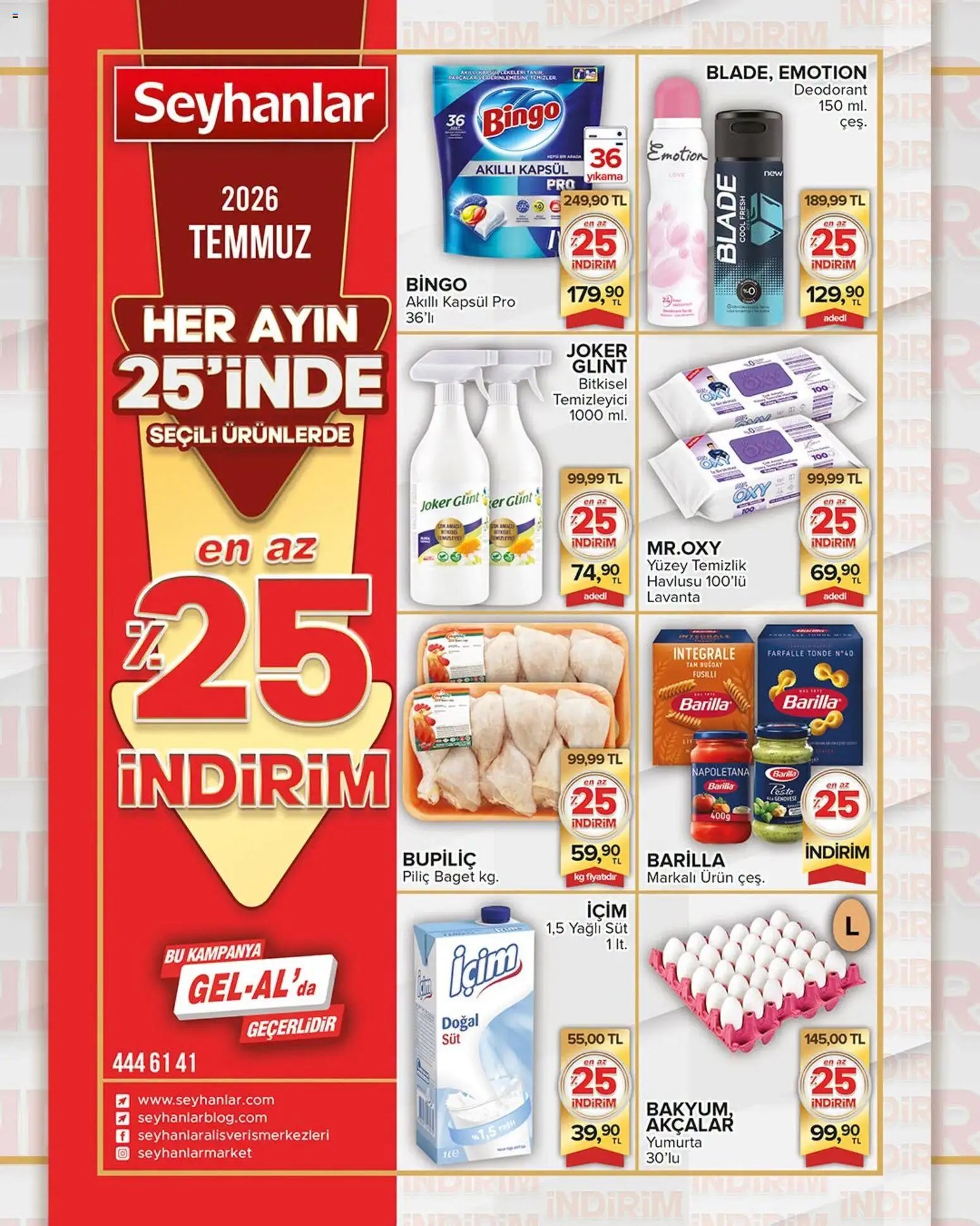Seyhanlar Market tarihli katalog 25 0707 2026 Seyhanlar Market Katalog