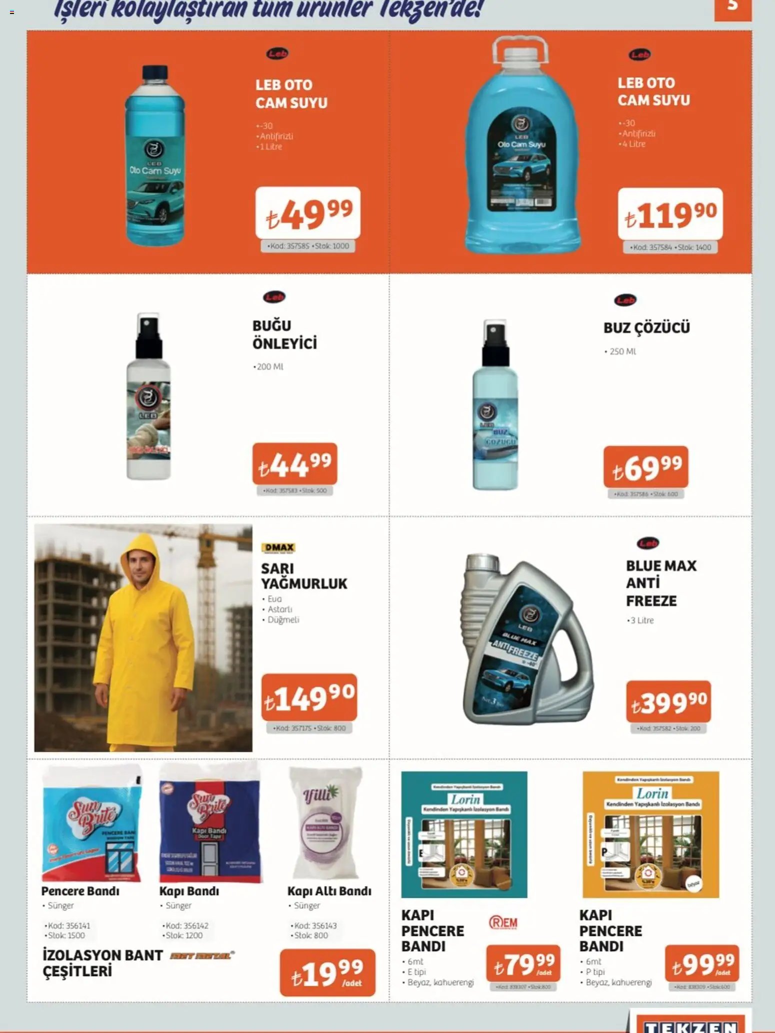 Tekzen tarihli katalog 06 0101 2026 Katalog