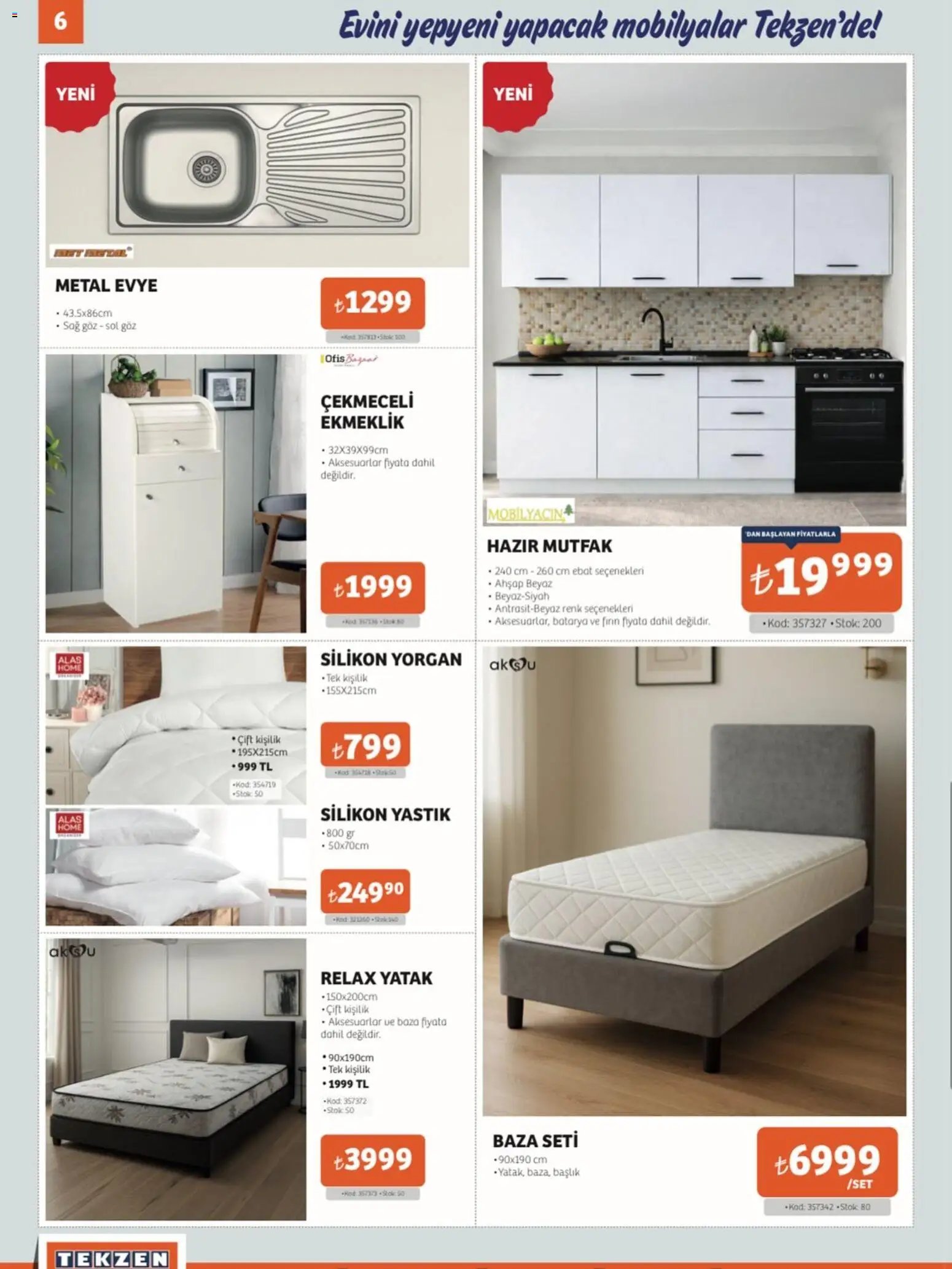 Tekzen tarihli katalog 06 0101 2026 Katalog