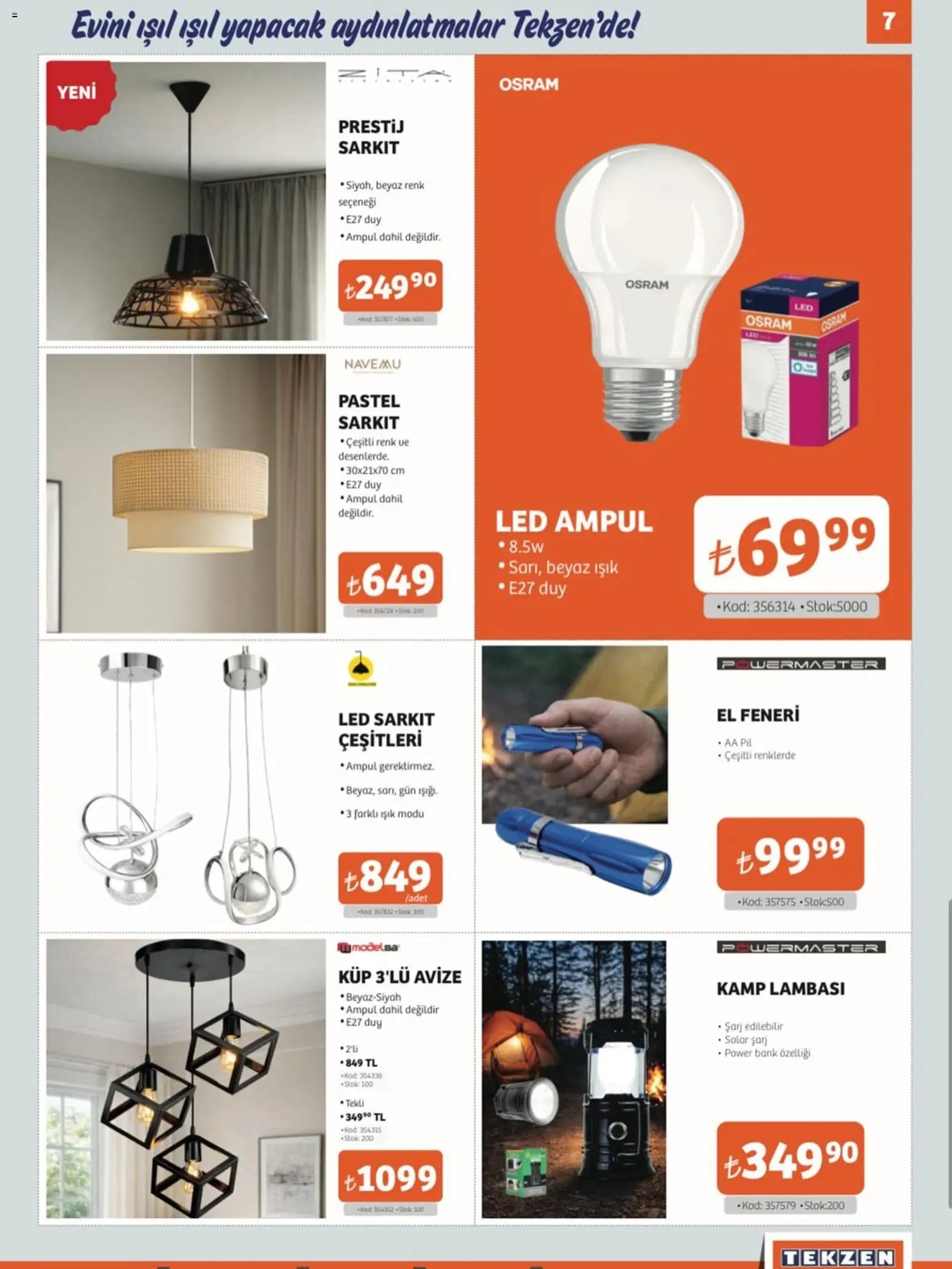 Tekzen tarihli katalog 06 0101 2026 Katalog