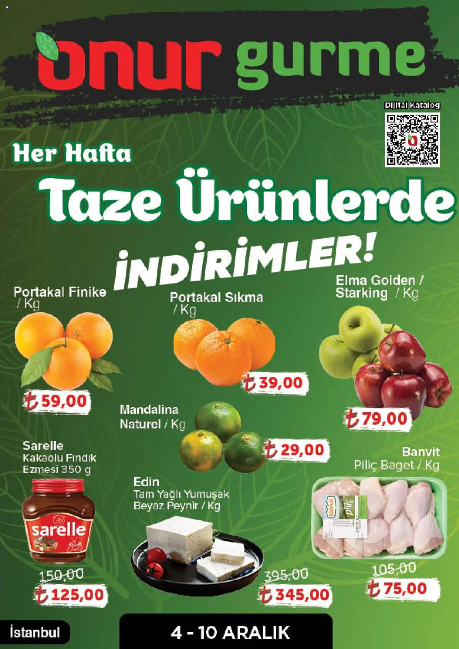 Onur Market tarihli katalog 04 1212 2025 Katalog Gurme - Istanbul