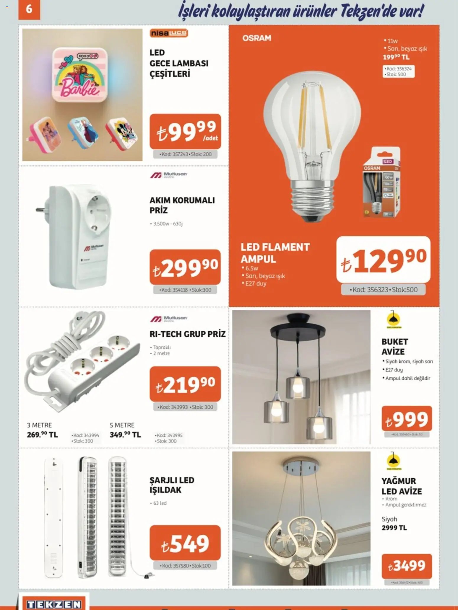 Tekzen tarihli katalog 01 1111 2025 Katalog