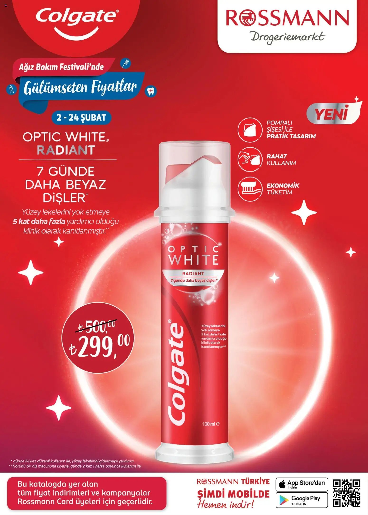 Rossmann tarihli katalog 02 0202 2026 Ağız Bakım Festivali Kataloğu