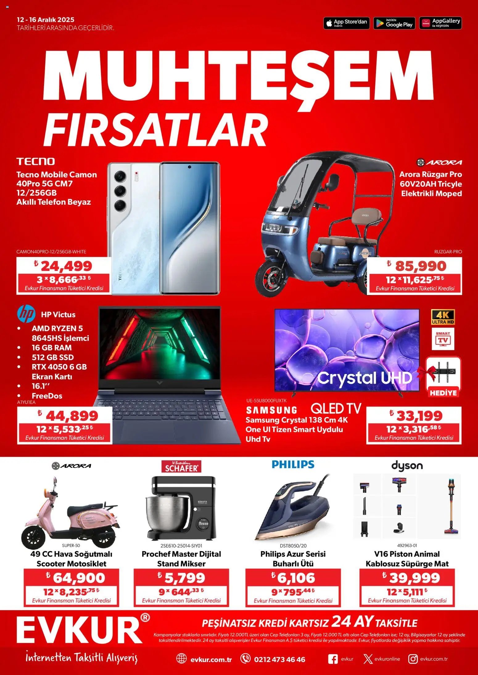 Evkur tarihli katalog 12 1212 2025 Muhteşem Fırsatlar