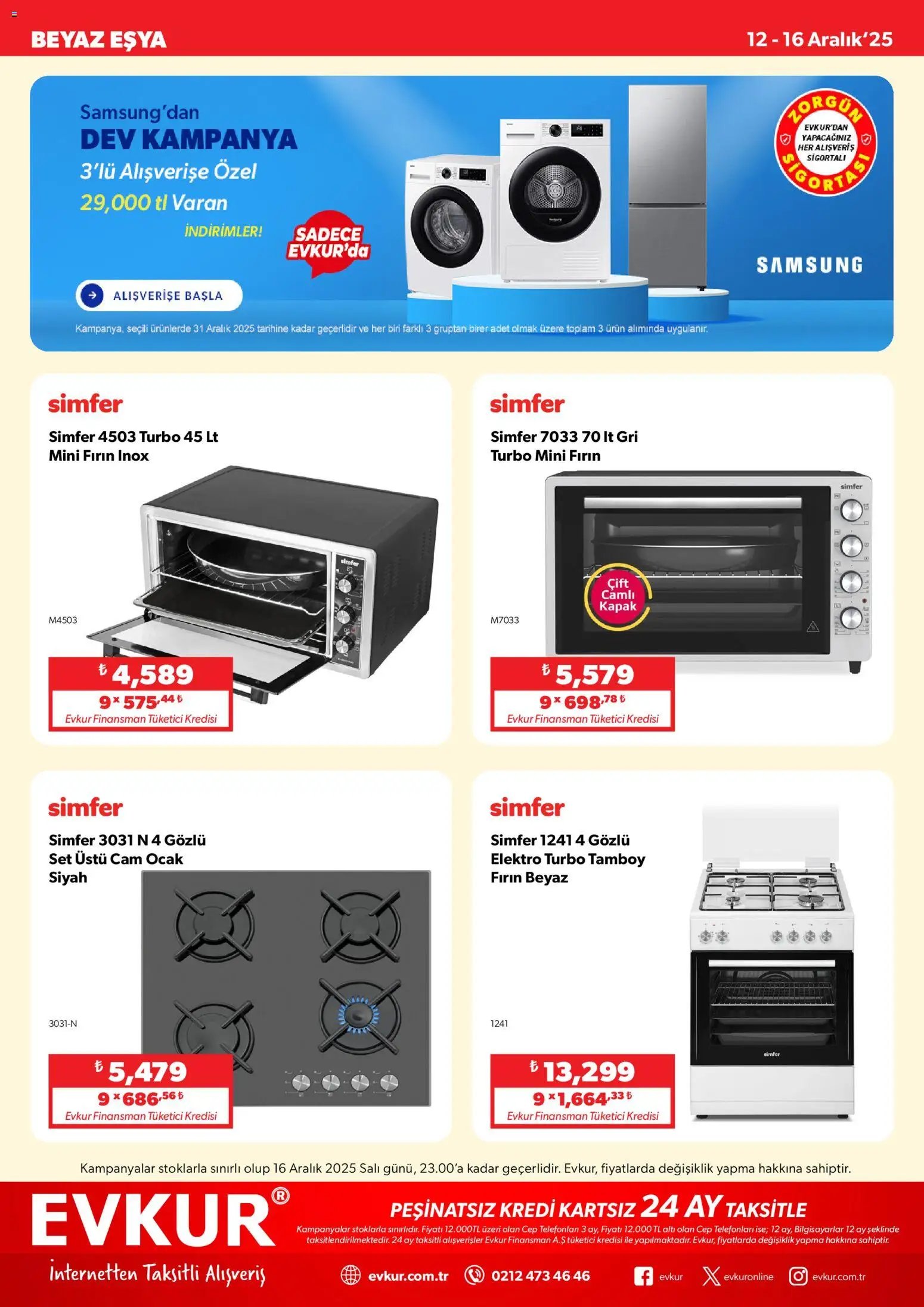 Evkur tarihli katalog 12 1212 2025 Muhteşem Fırsatlar