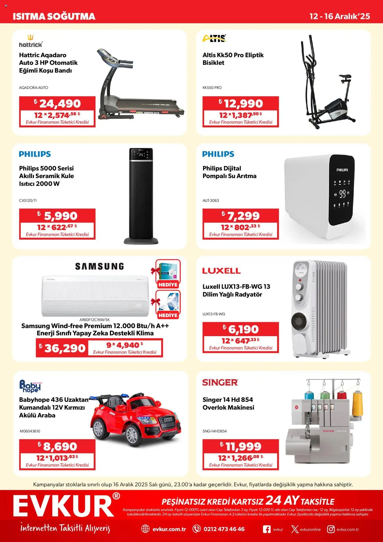 Evkur tarihli katalog 12 1212 2025 Muhteşem Fırsatlar